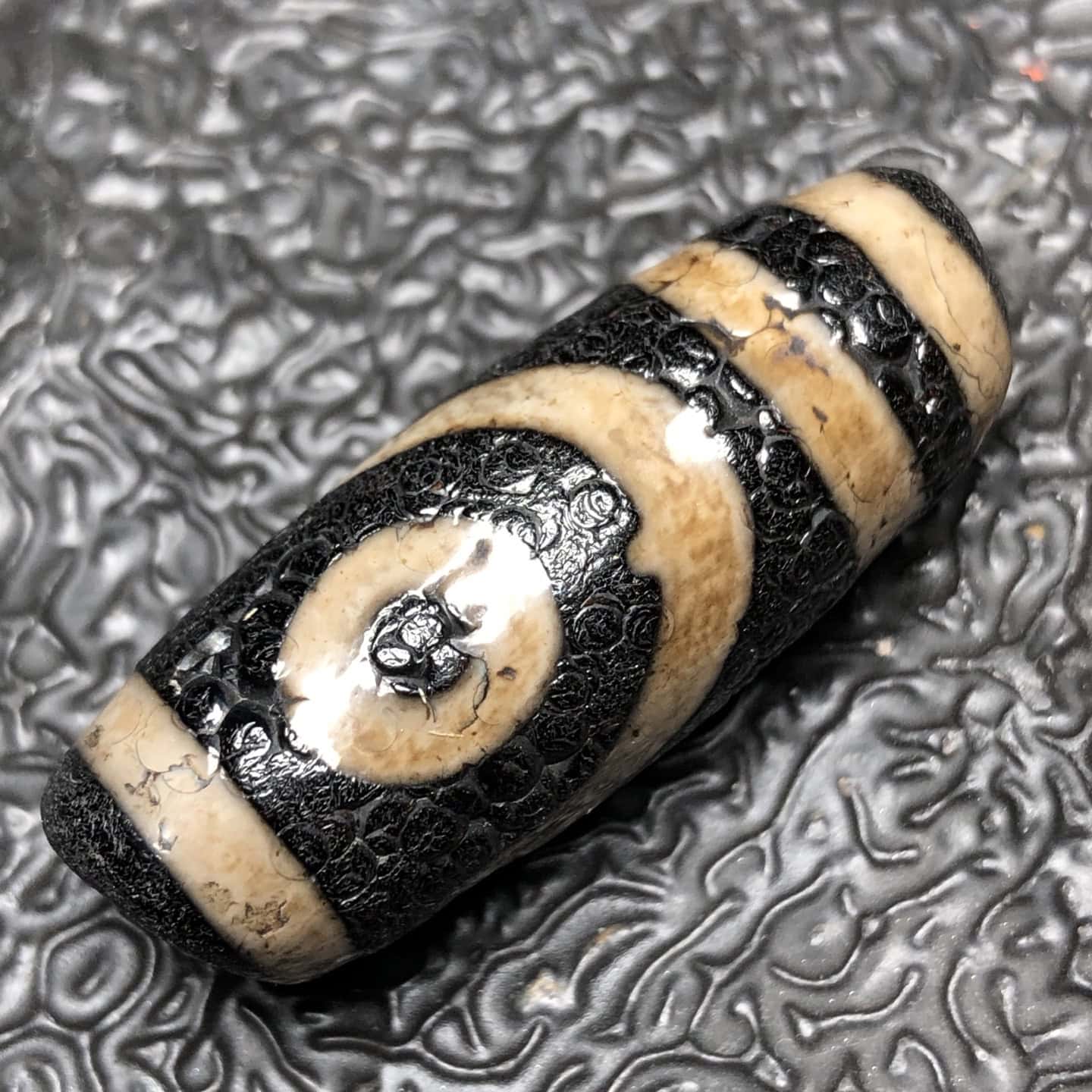 Chinese Natural Agate DZI Beads