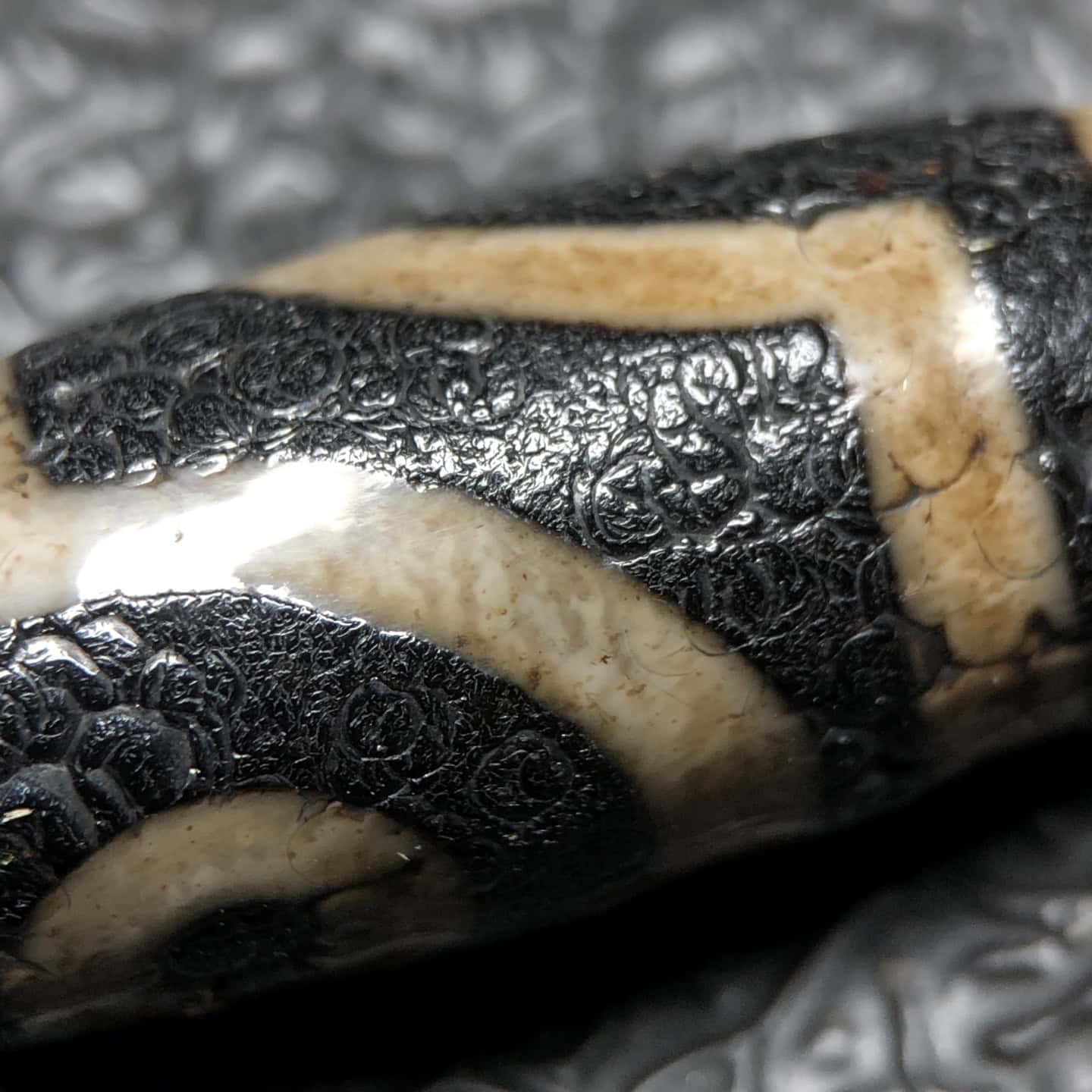 Chinese Natural Agate DZI Beads