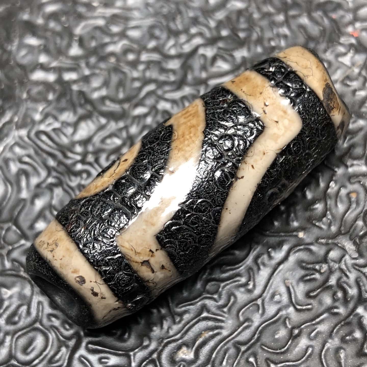 Chinese Natural Agate DZI Beads