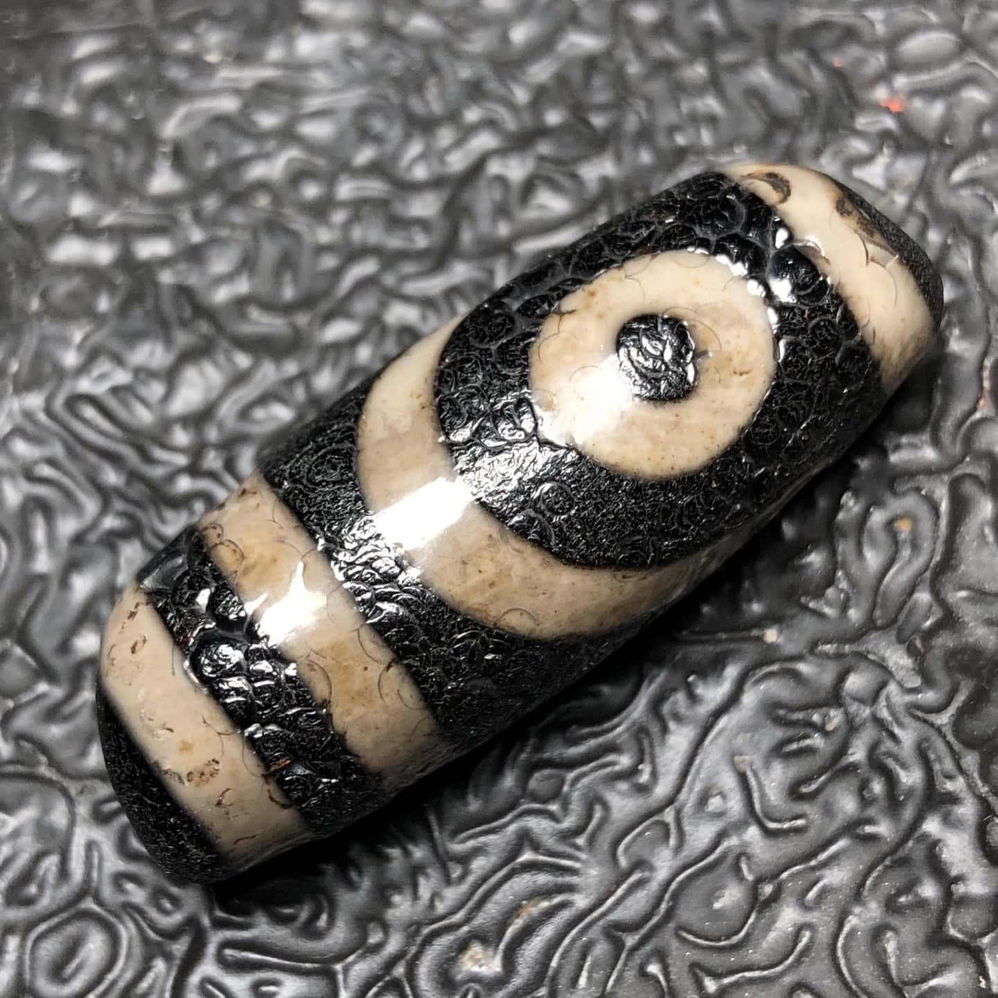 Chinese Natural Agate DZI Beads