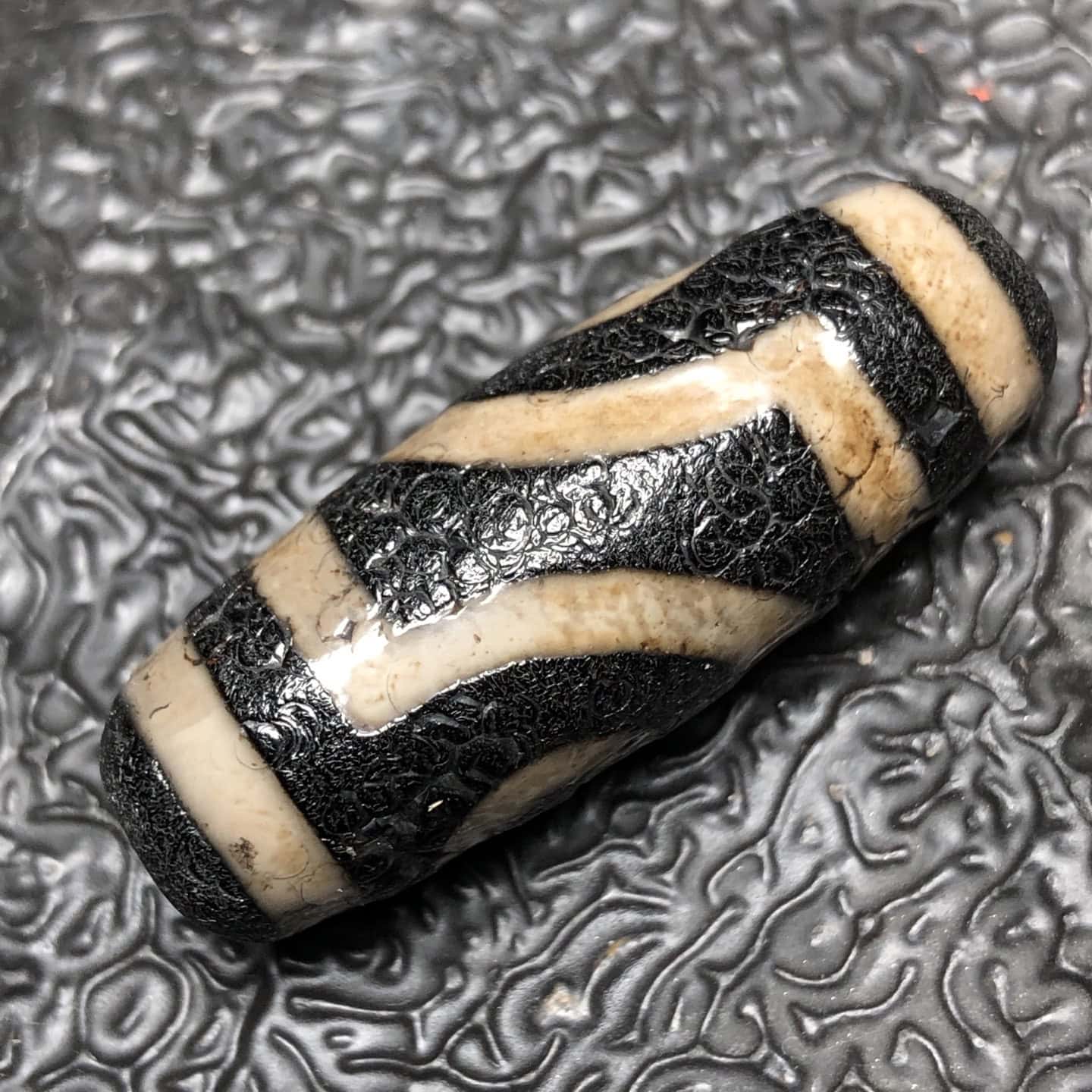 Chinese Natural Agate DZI Beads