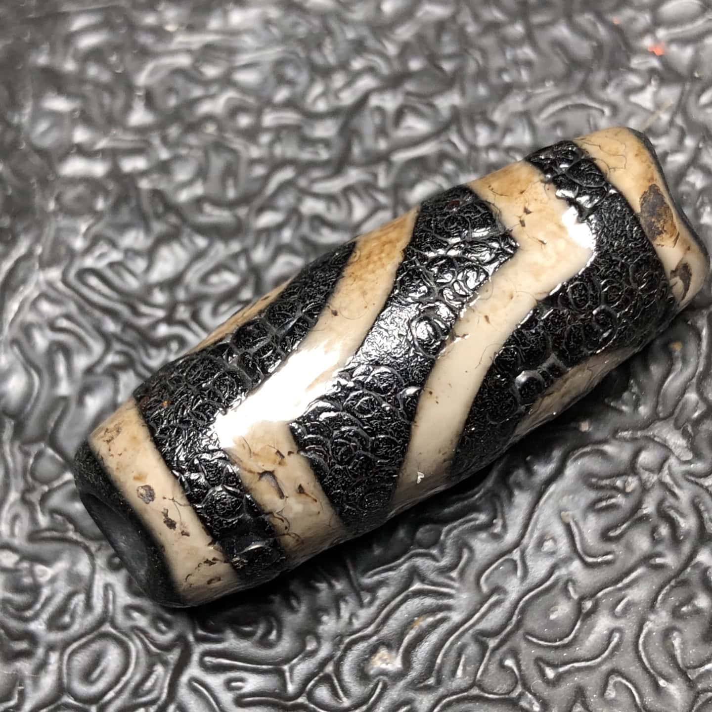 Chinese Natural Agate DZI Beads