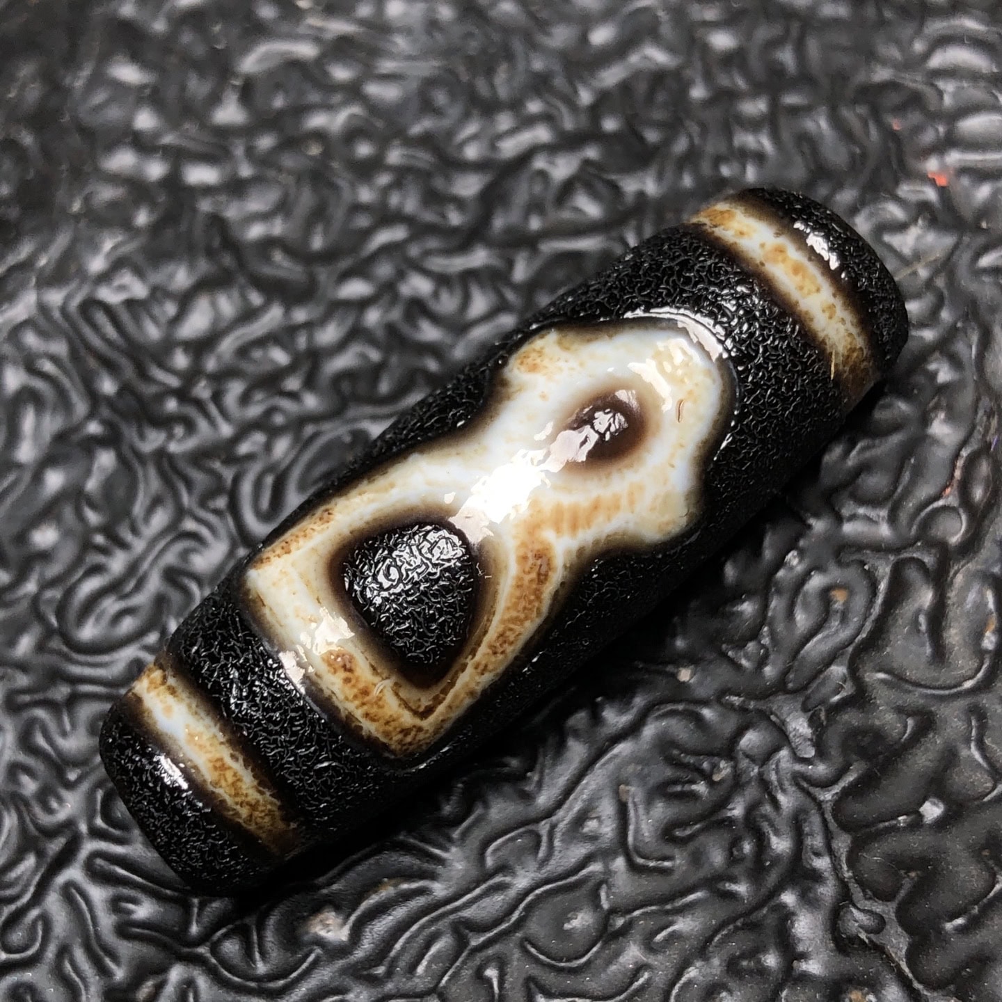 Chinese Natural Agate DZI Beads