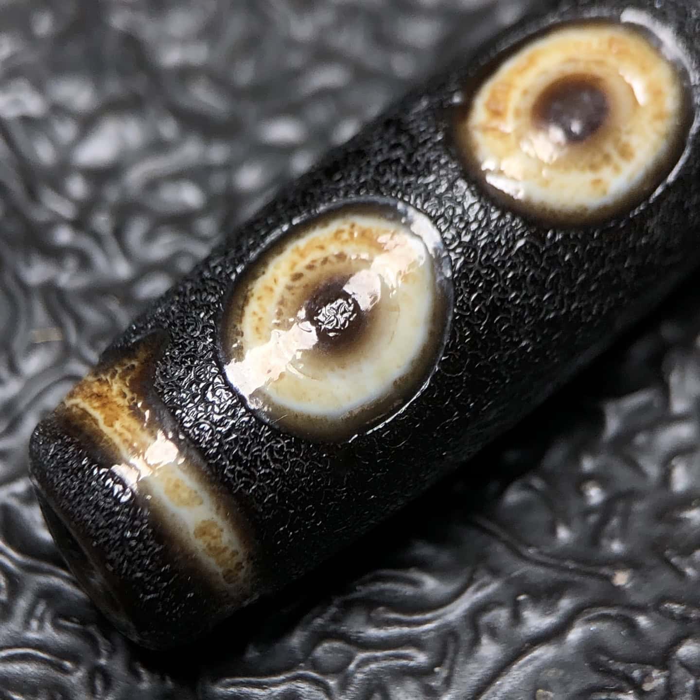 Chinese Natural Agate DZI Beads
