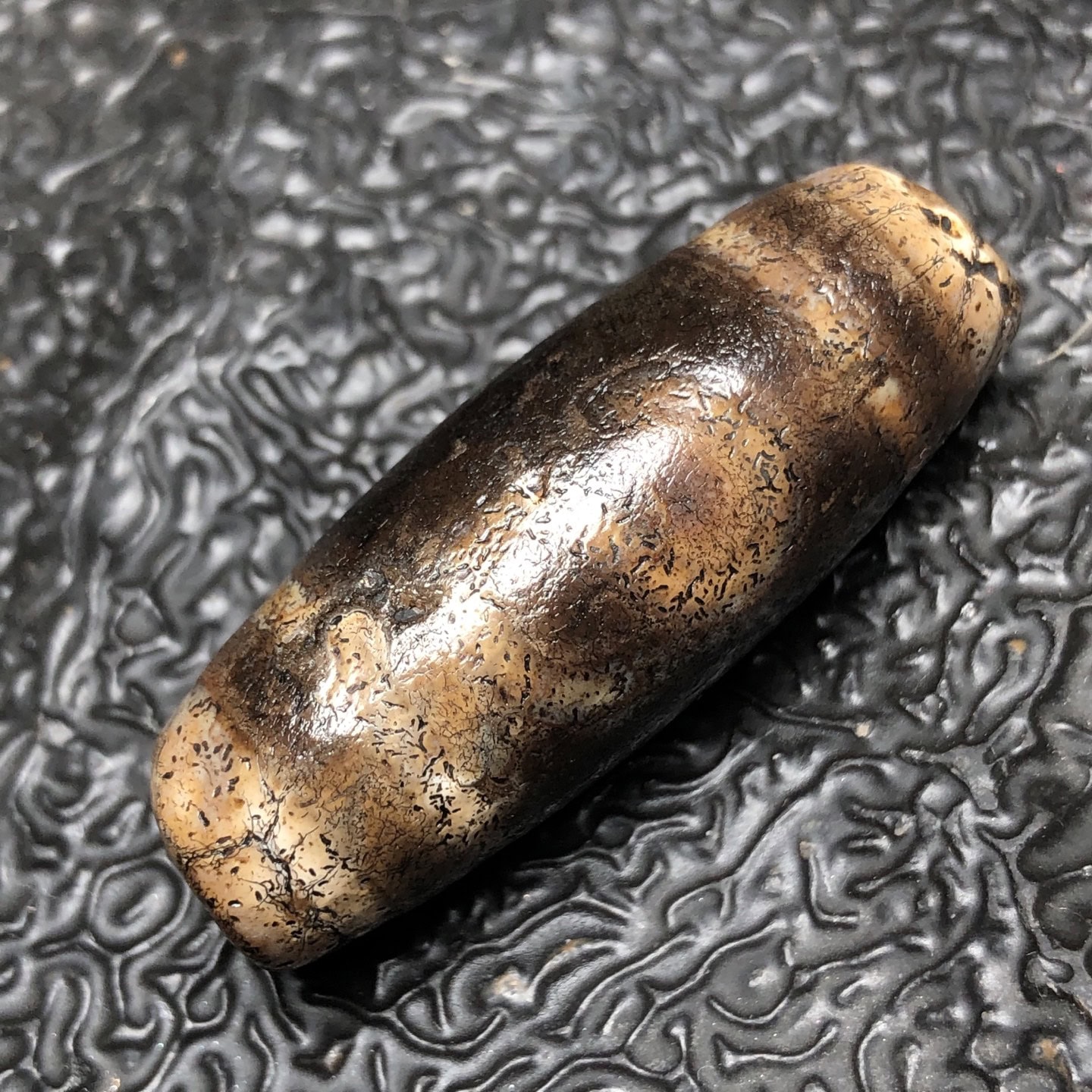 Chinese Natural Agate DZI Beads