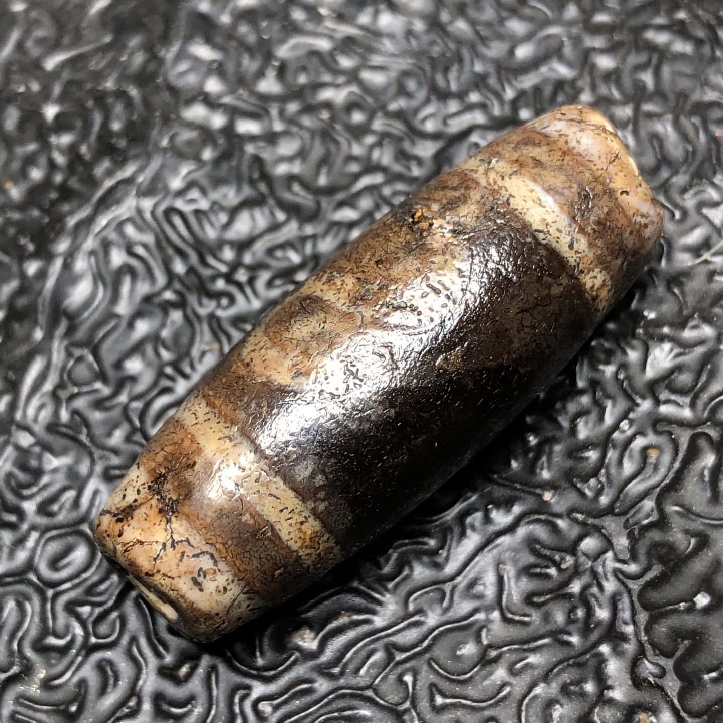 Chinese Natural Agate DZI Beads