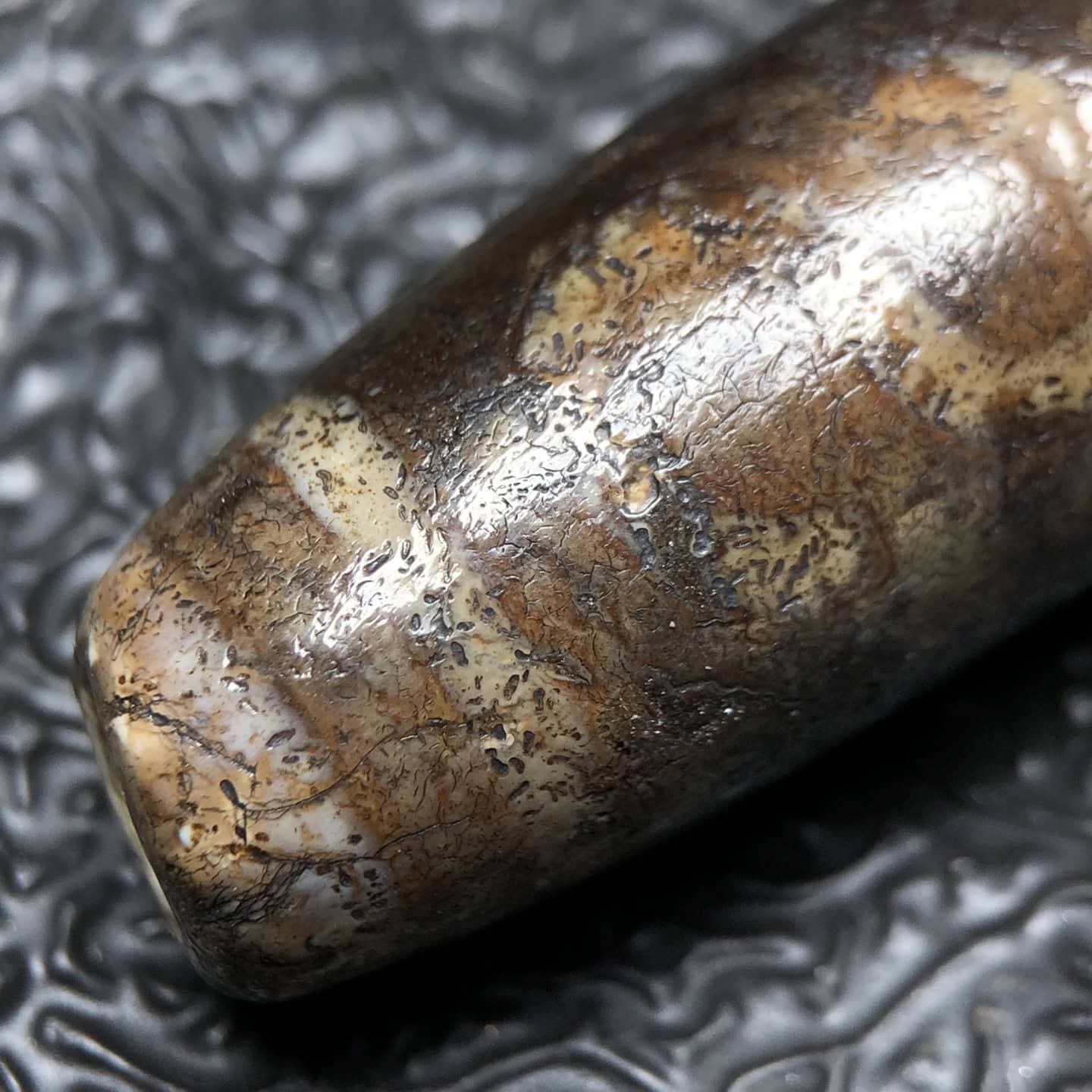 Chinese Natural Agate DZI Beads