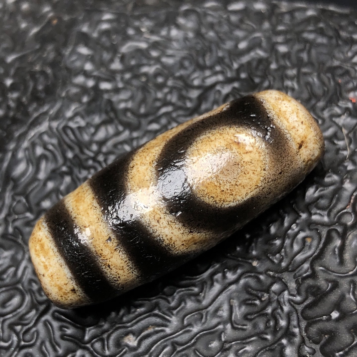 Chinese Natural Agate DZI Beads