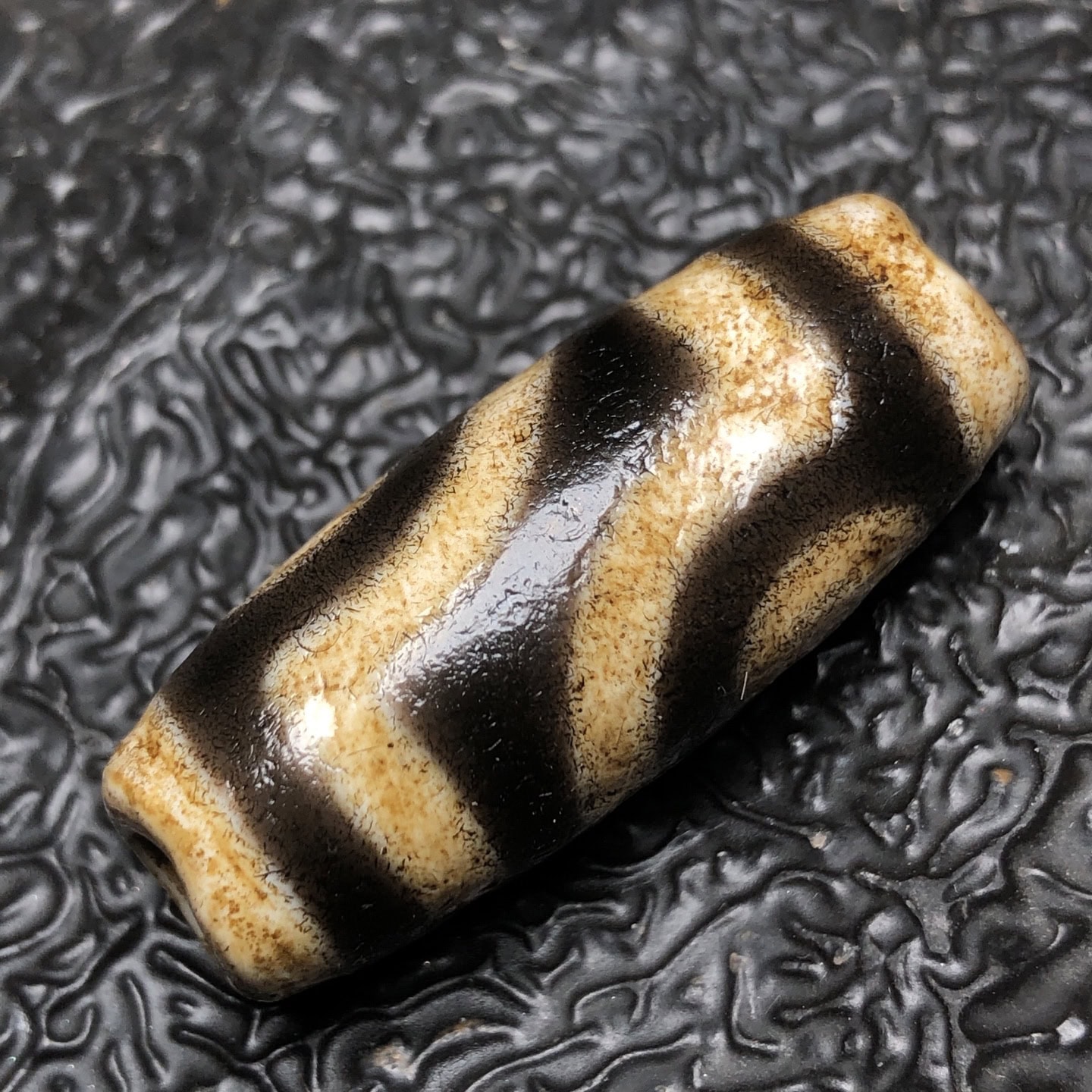 Chinese Natural Agate DZI Beads
