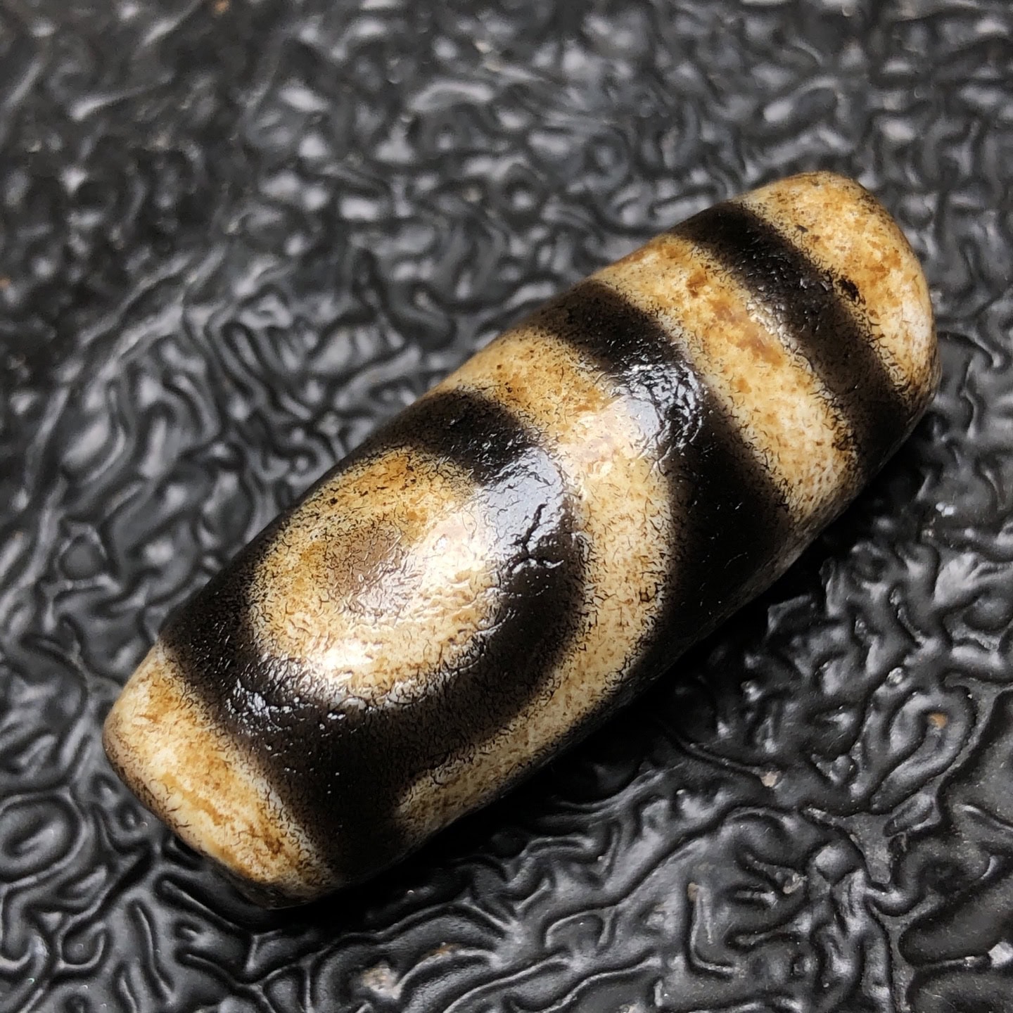 Chinese Natural Agate DZI Beads