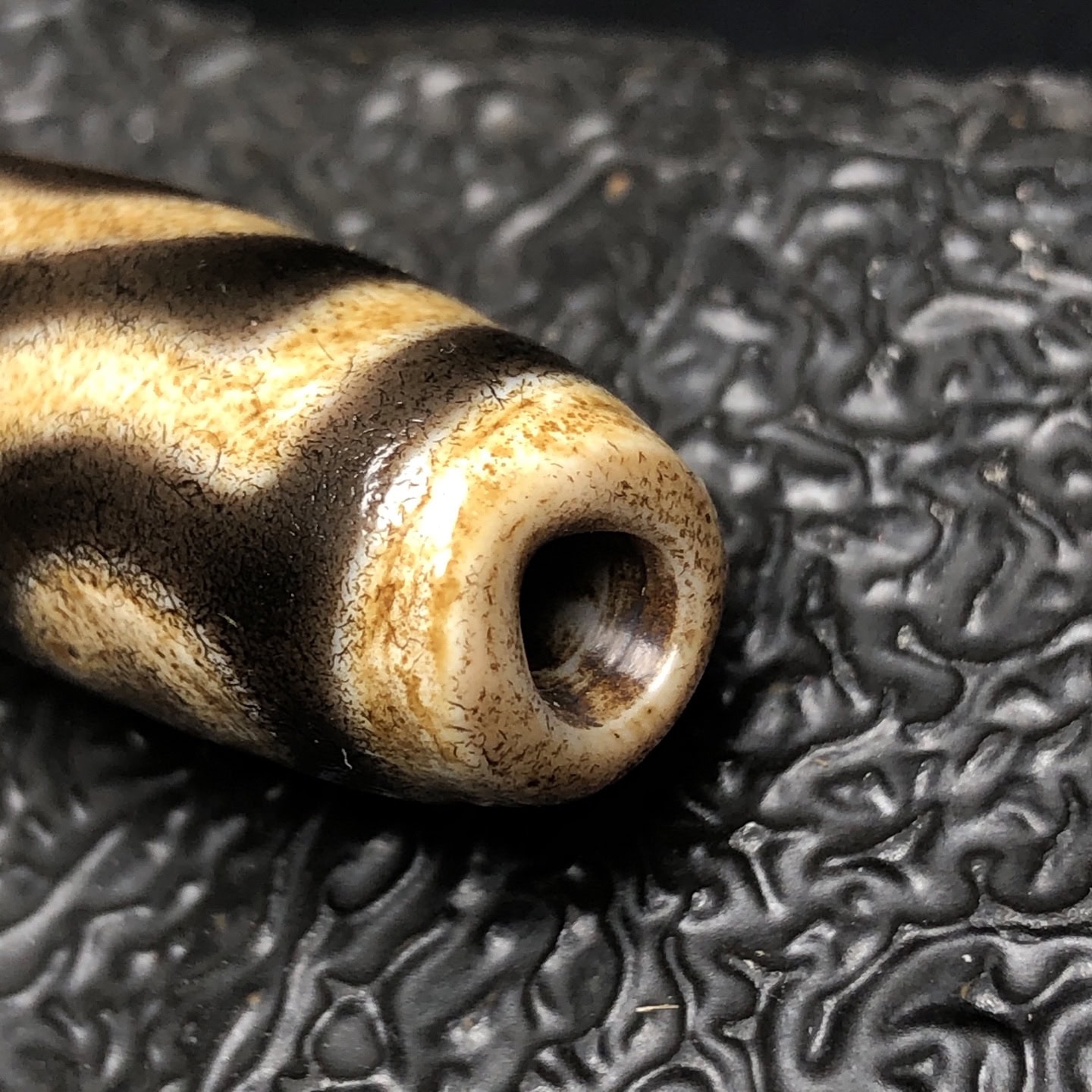 Chinese Natural Agate DZI Beads