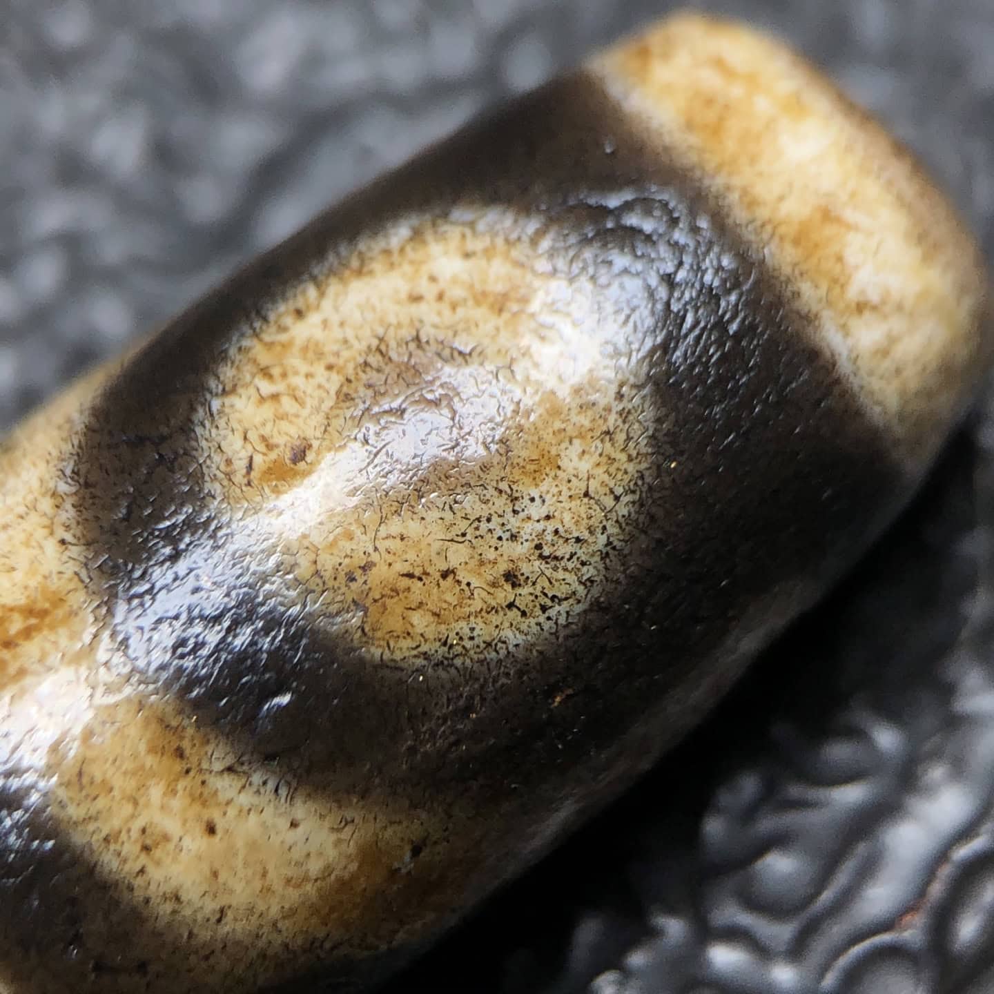 Chinese Natural Agate DZI Beads