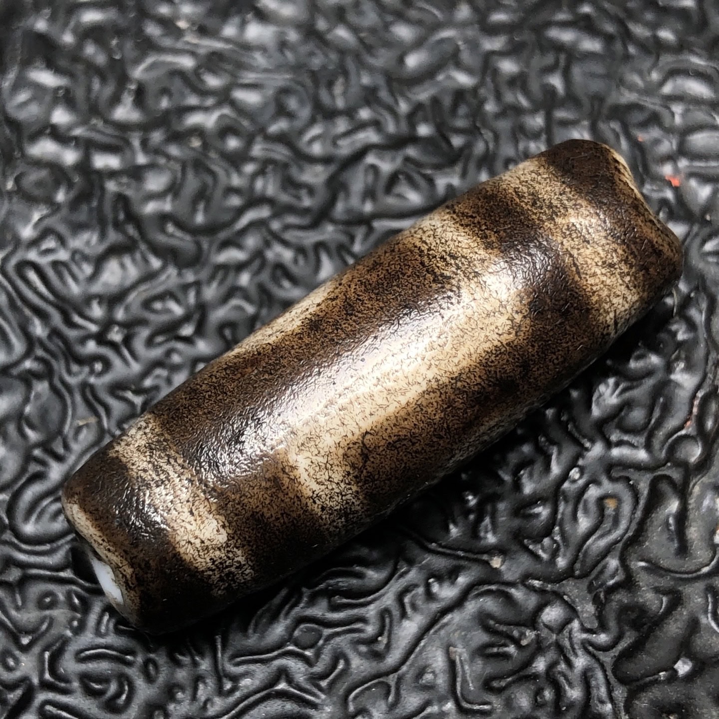Chinese Natural Agate DZI Beads