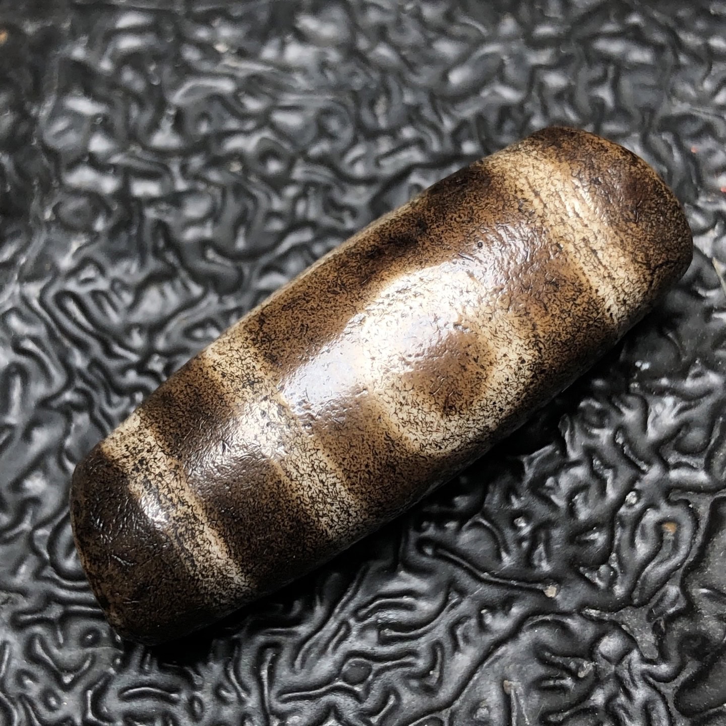 Chinese Natural Agate DZI Beads