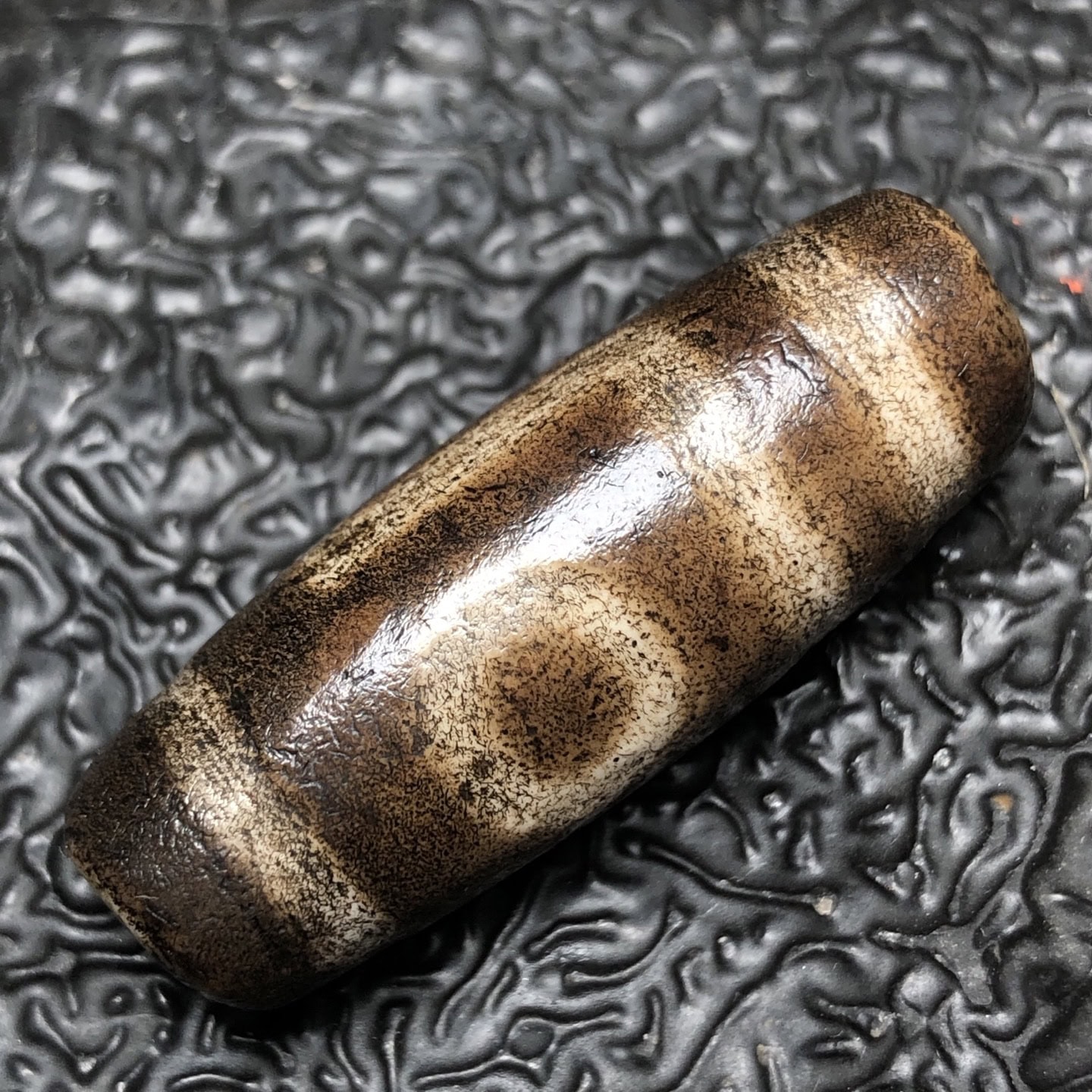 Chinese Natural Agate DZI Beads