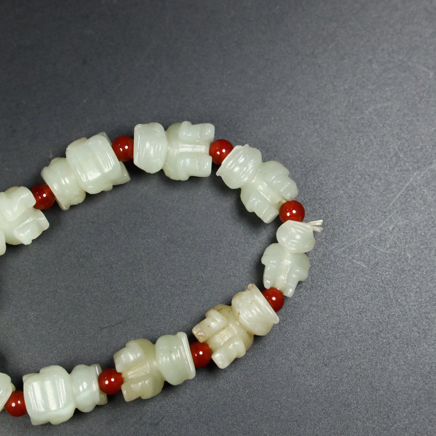 Chinese Natural Jade Carved Bracelets