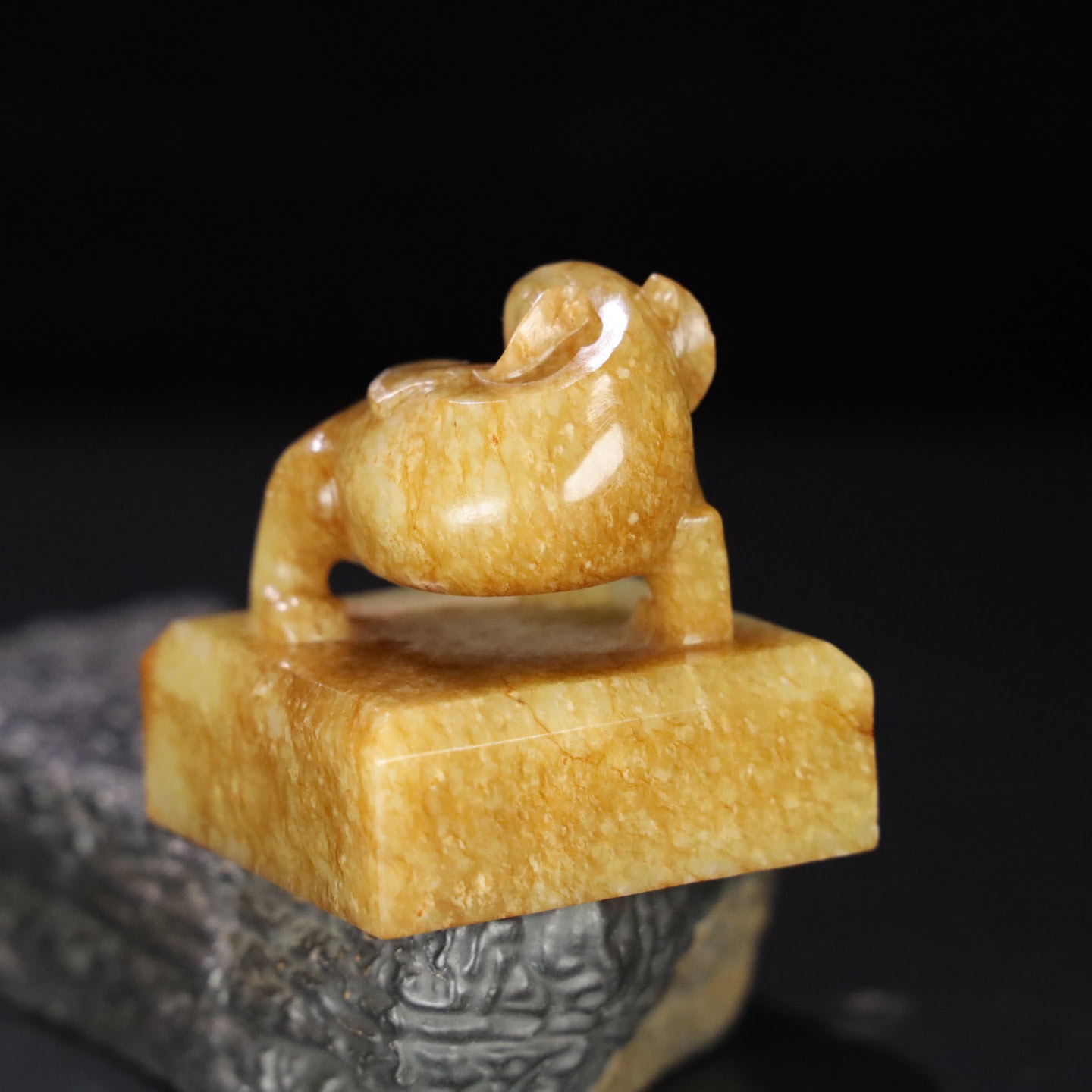 Chinese Natural Jade Carved Seal