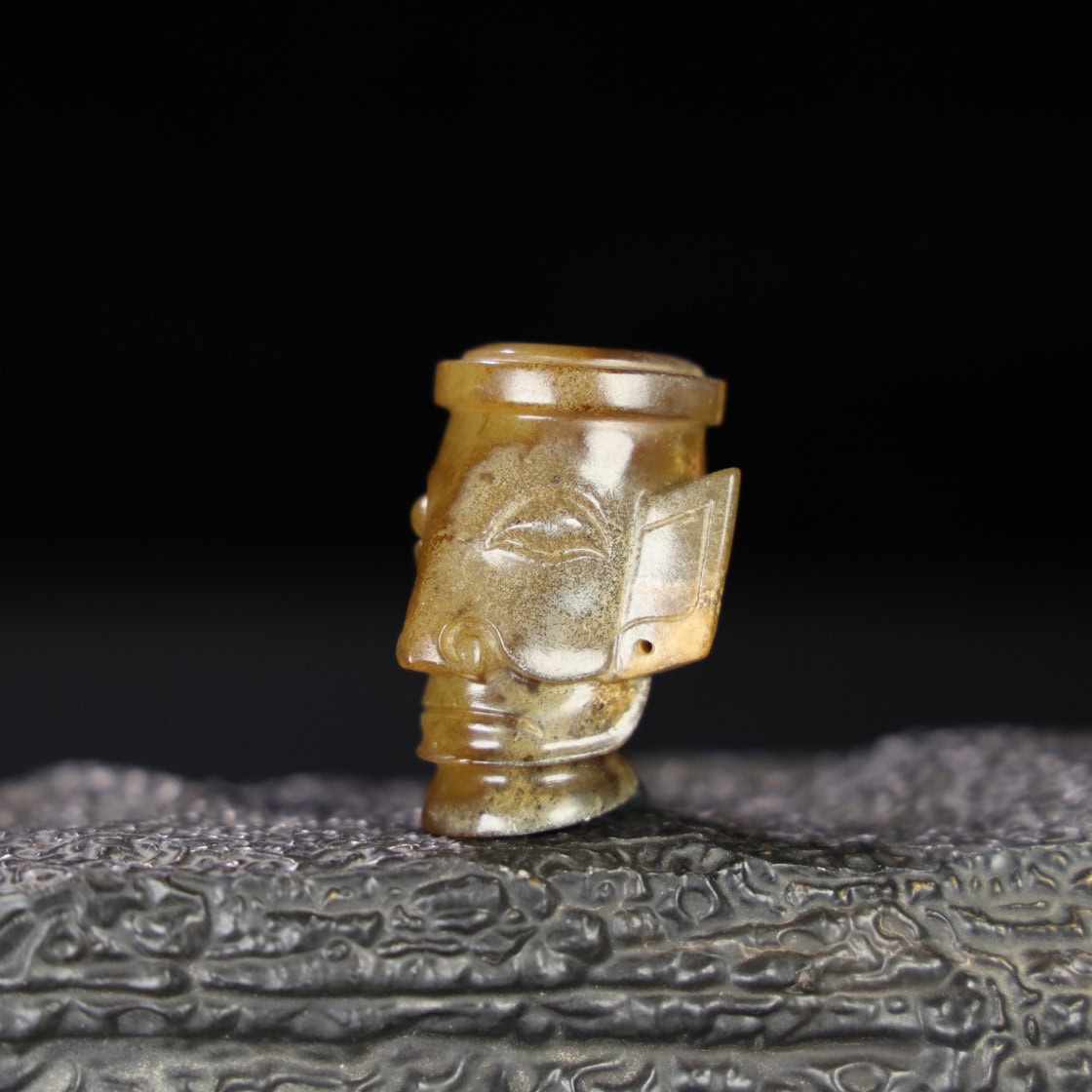 Chinese Natural Jade Carved Seal