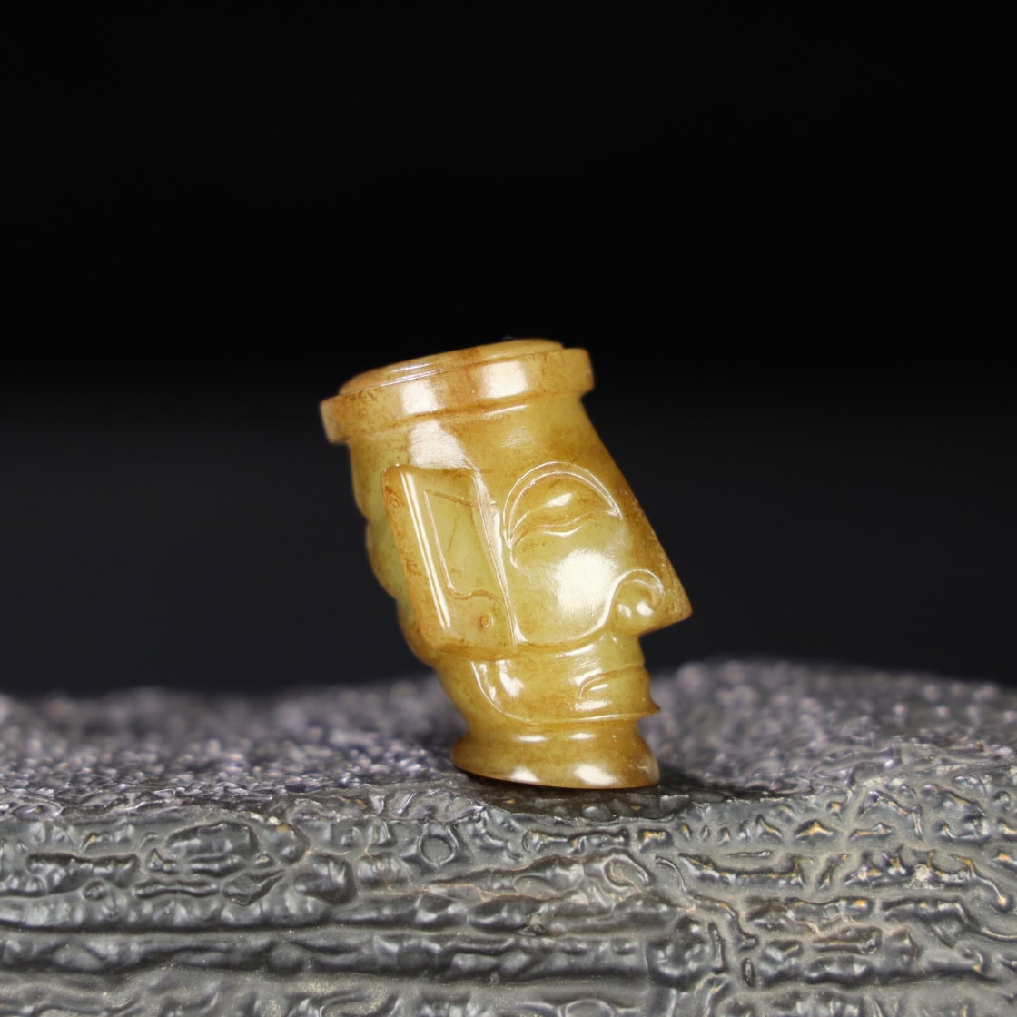 Chinese Natural Jade Carved Seal