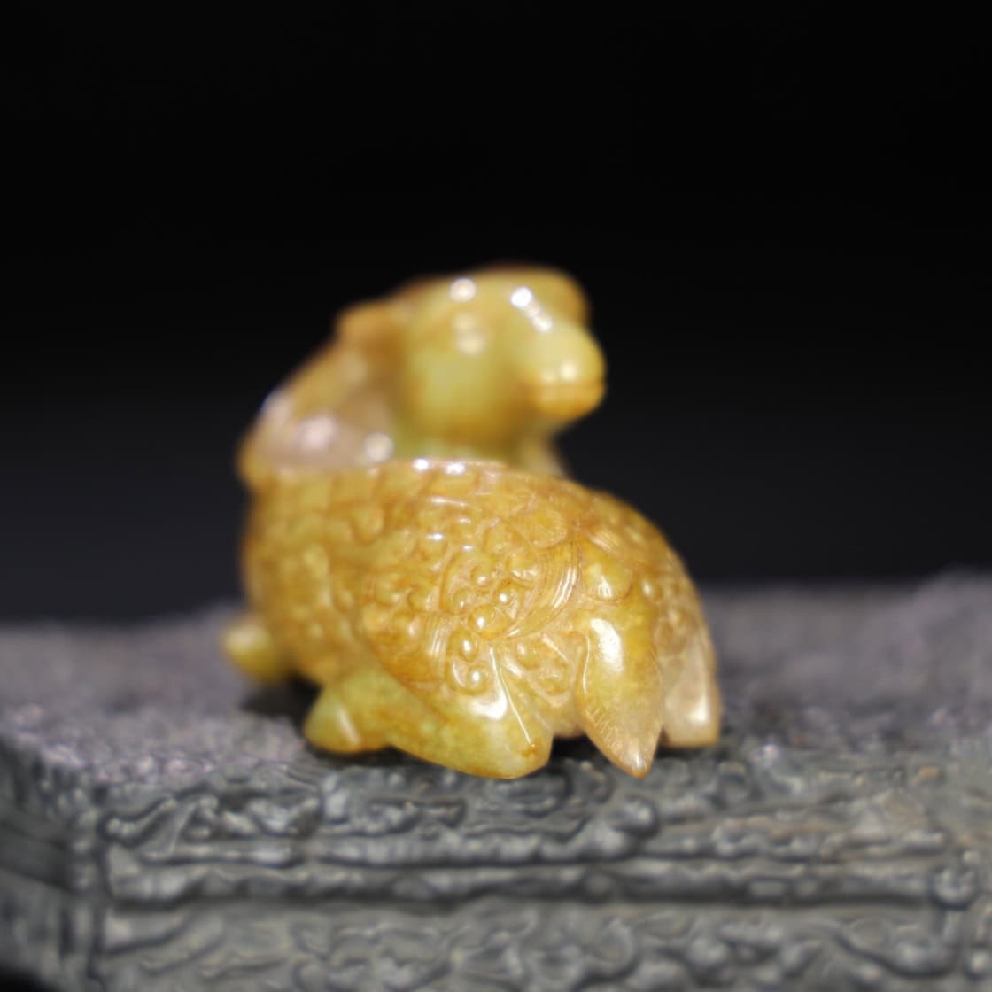 Chinese Natural Jade Carved Sheep