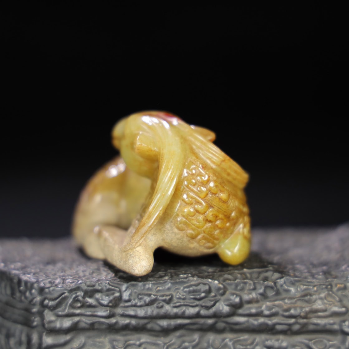 Chinese Natural Jade Carved Sheep