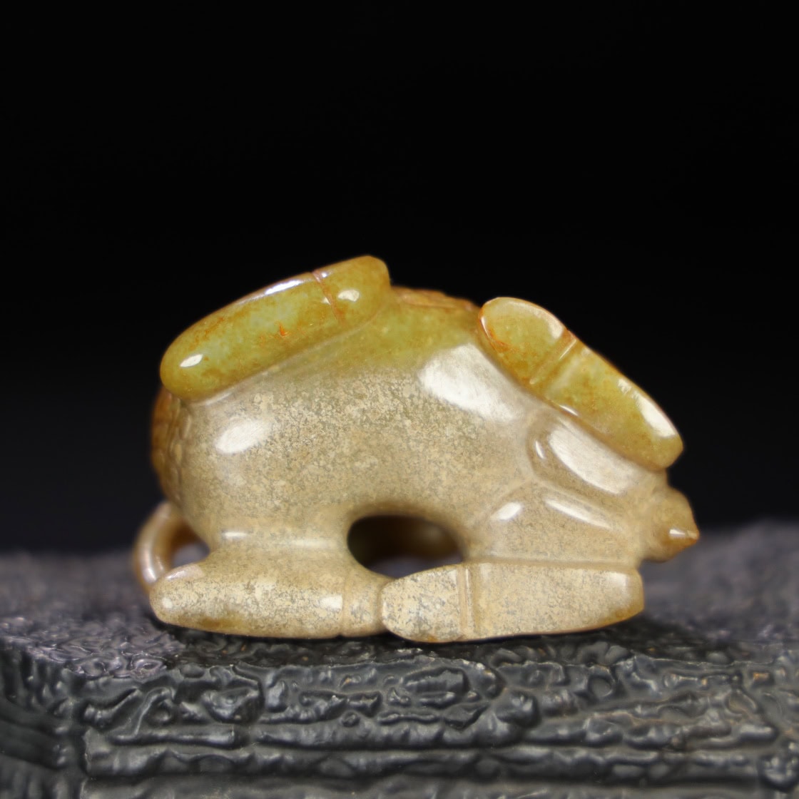 Chinese Natural Jade Carved Sheep