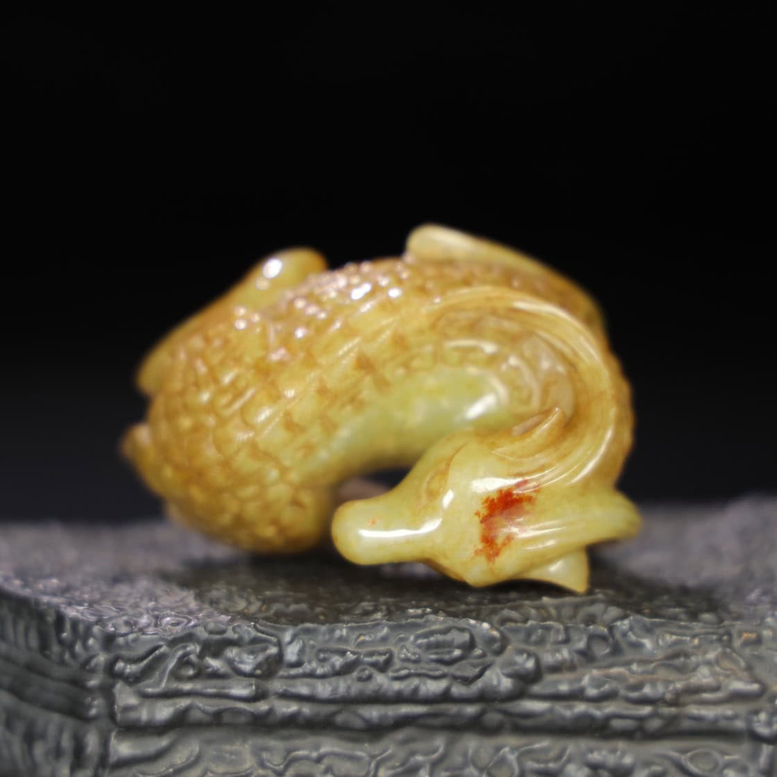 Chinese Natural Jade Carved Sheep
