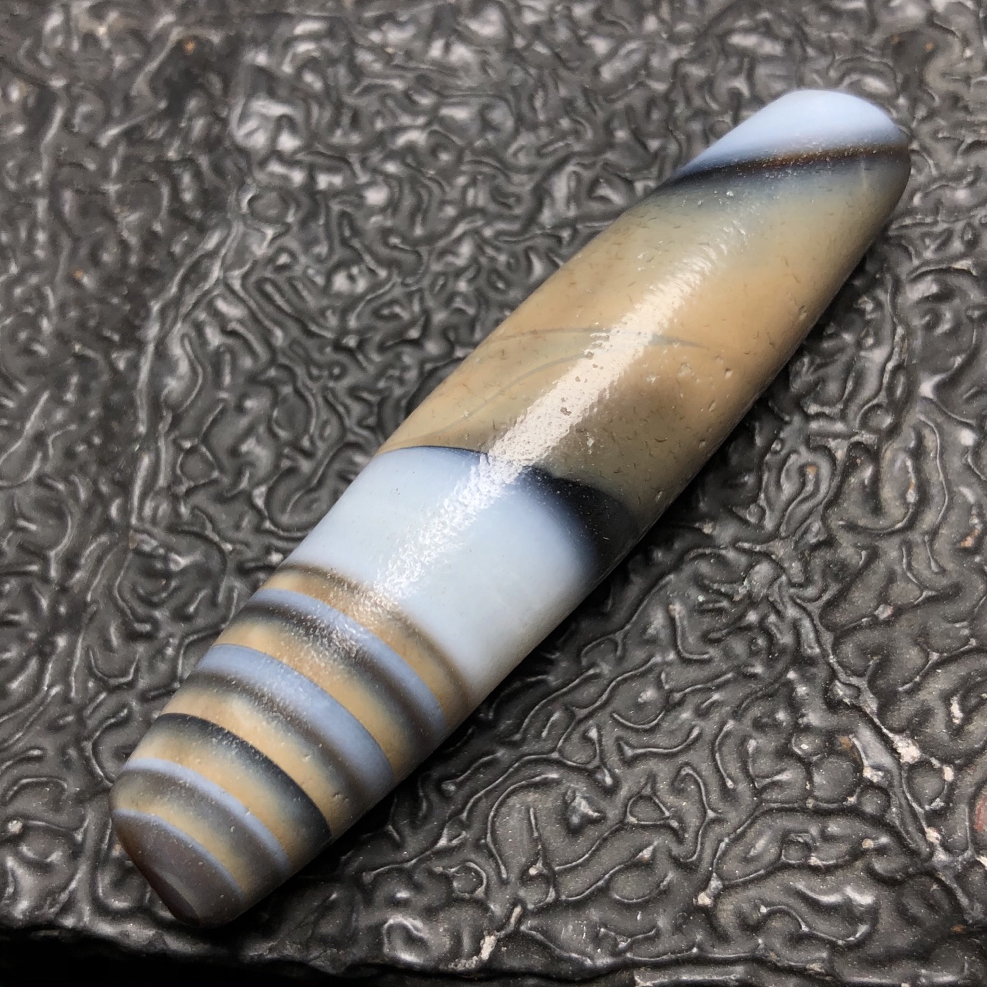 Chinese Natural Agate DZI Beads