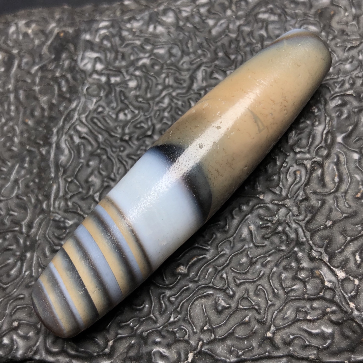 Chinese Natural Agate DZI Beads