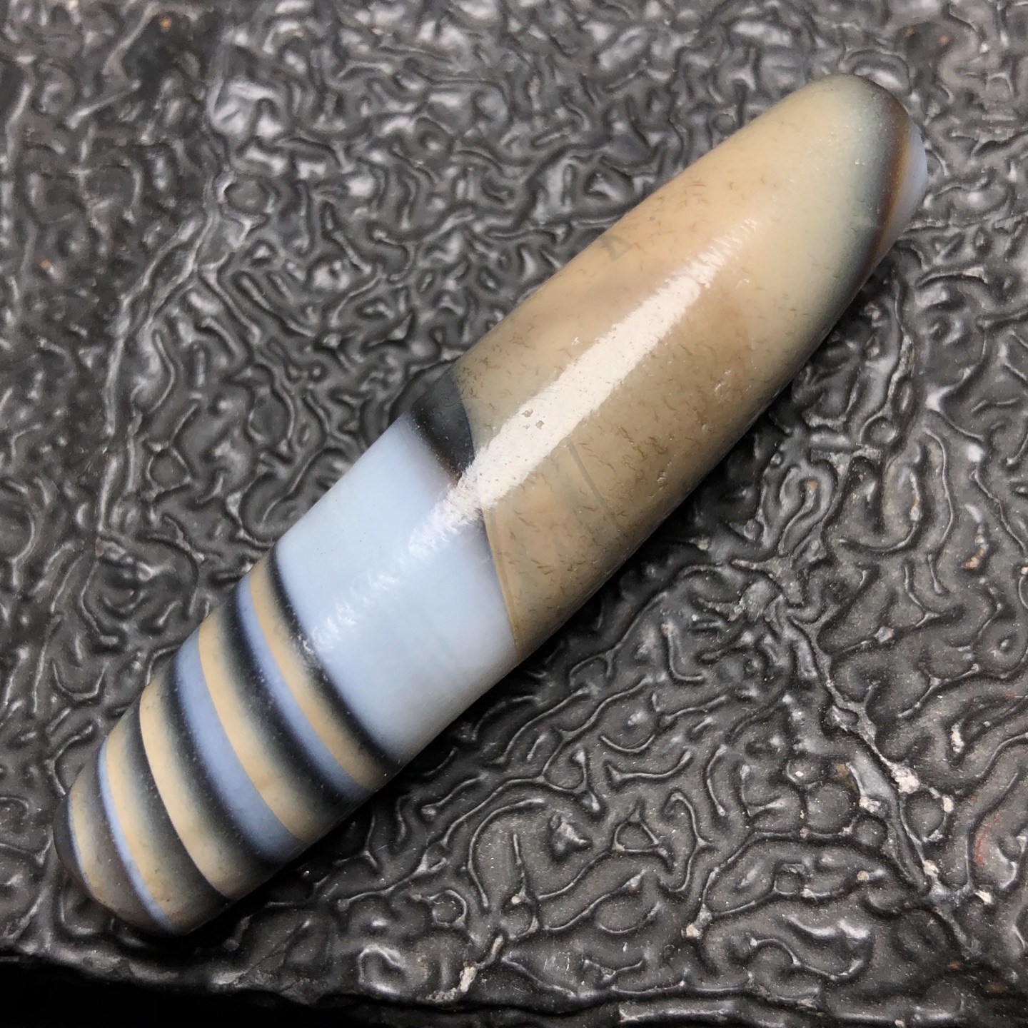 Chinese Natural Agate DZI Beads