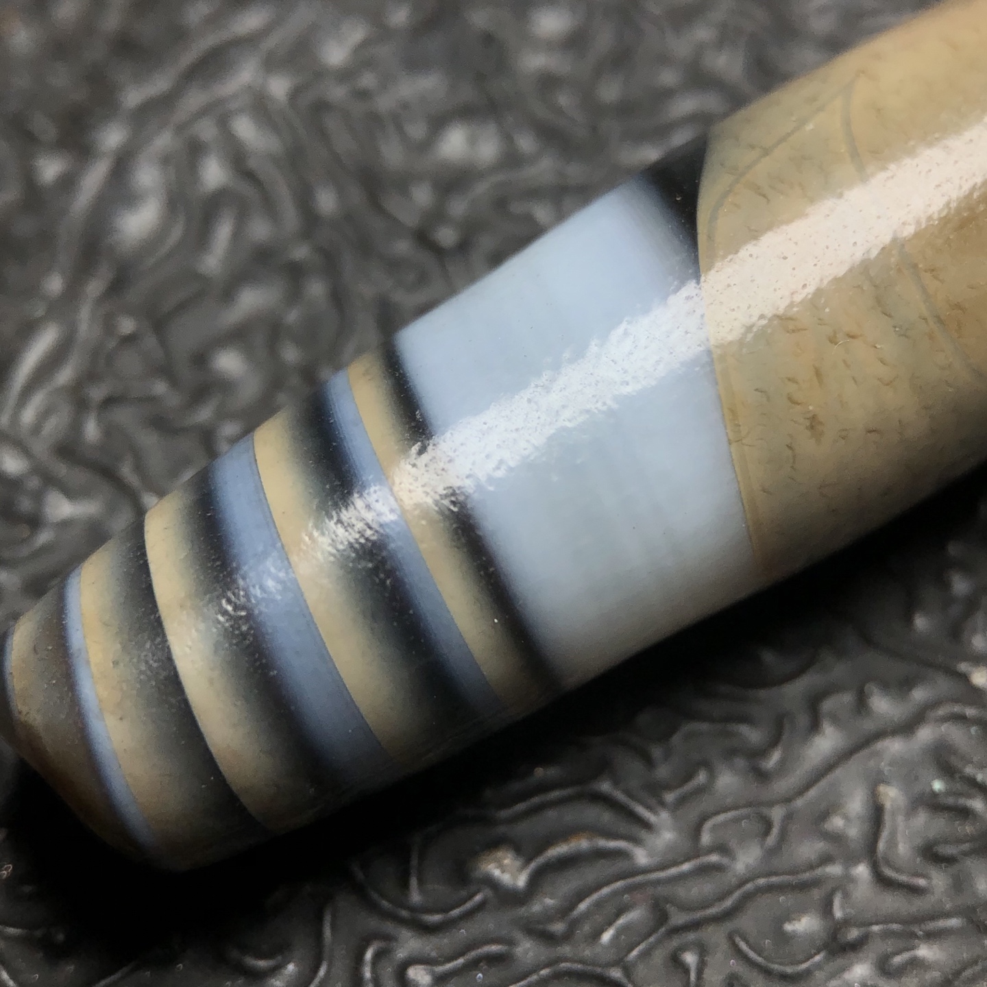 Chinese Natural Agate DZI Beads