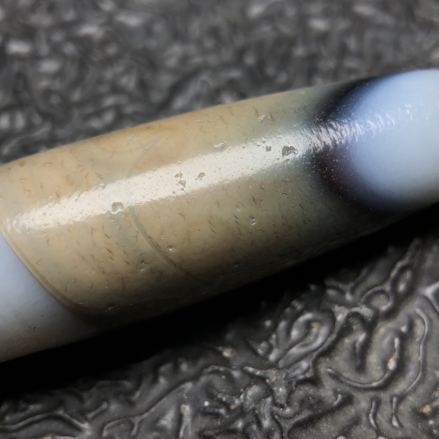 Chinese Natural Agate DZI Beads