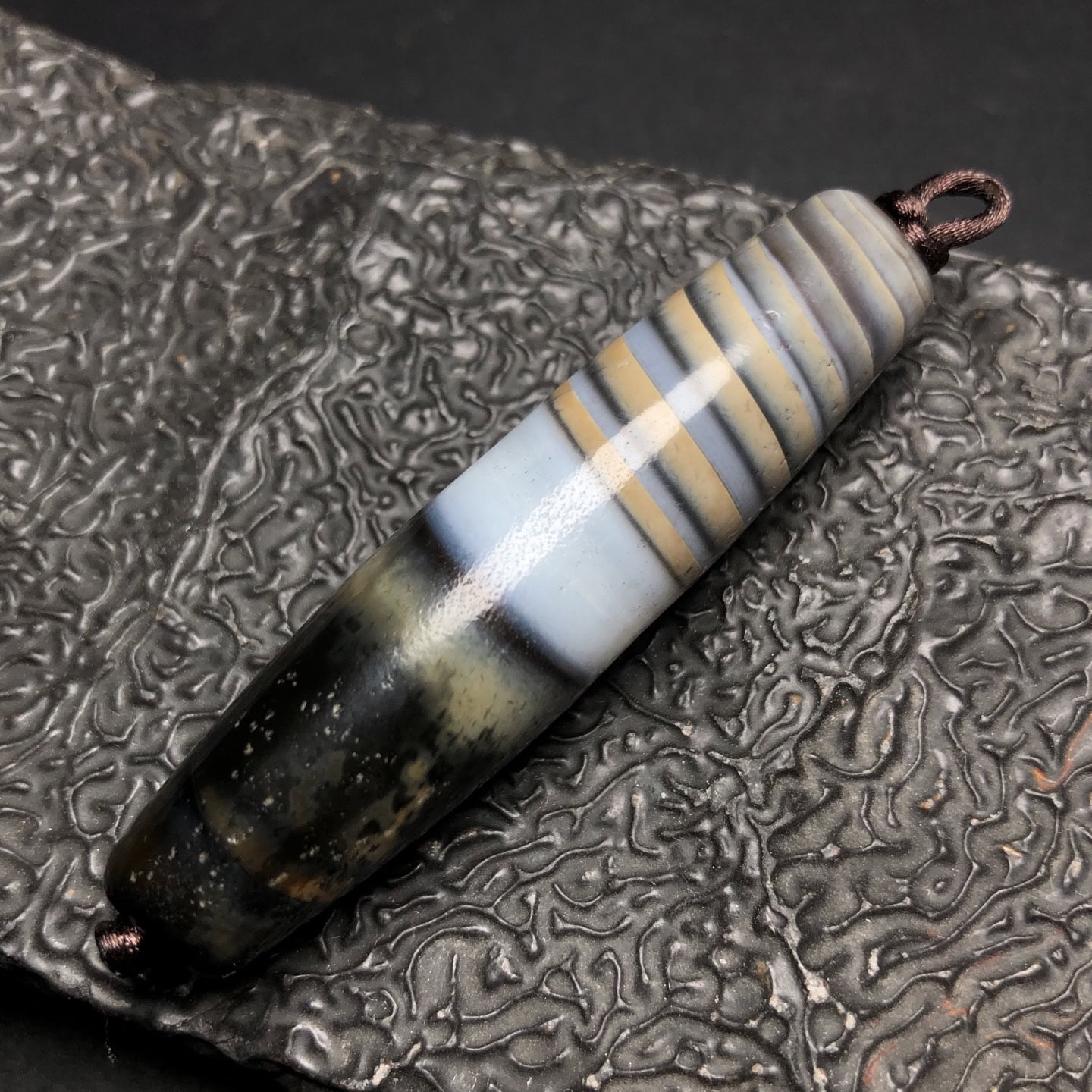 Chinese Natural Agate DZI Beads