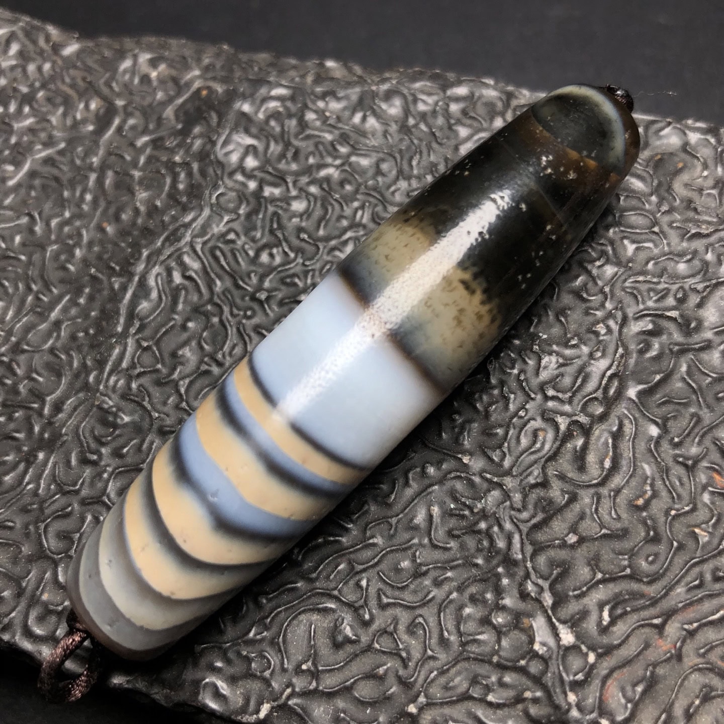 Chinese Natural Agate DZI Beads