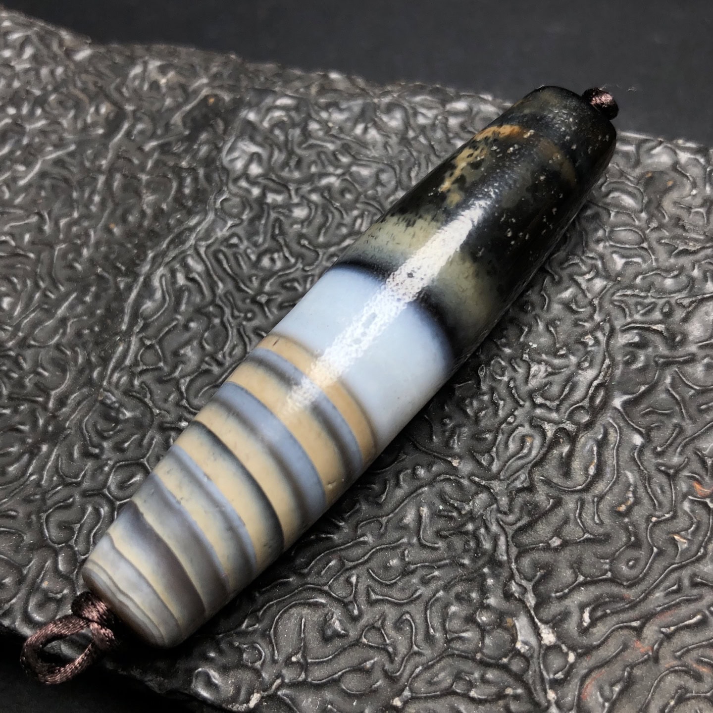 Chinese Natural Agate DZI Beads