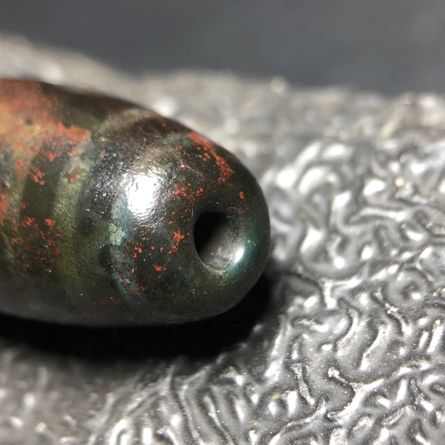Chinese Natural Agate DZI Beads