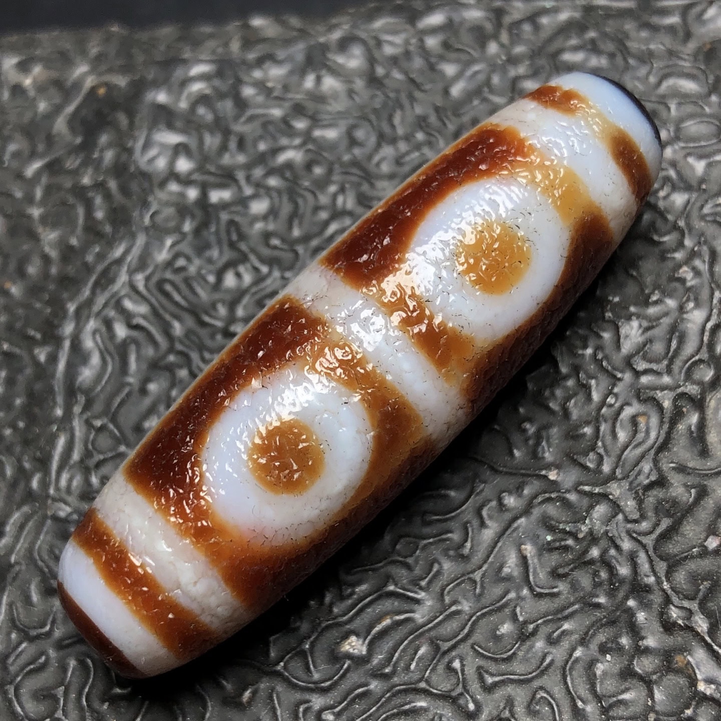 Chinese Natural Agate DZI Beads