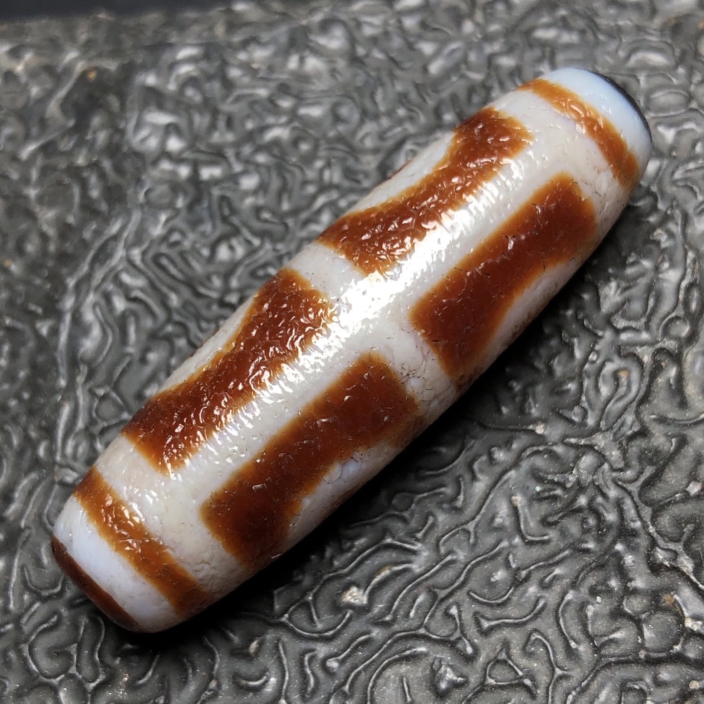 Chinese Natural Agate DZI Beads