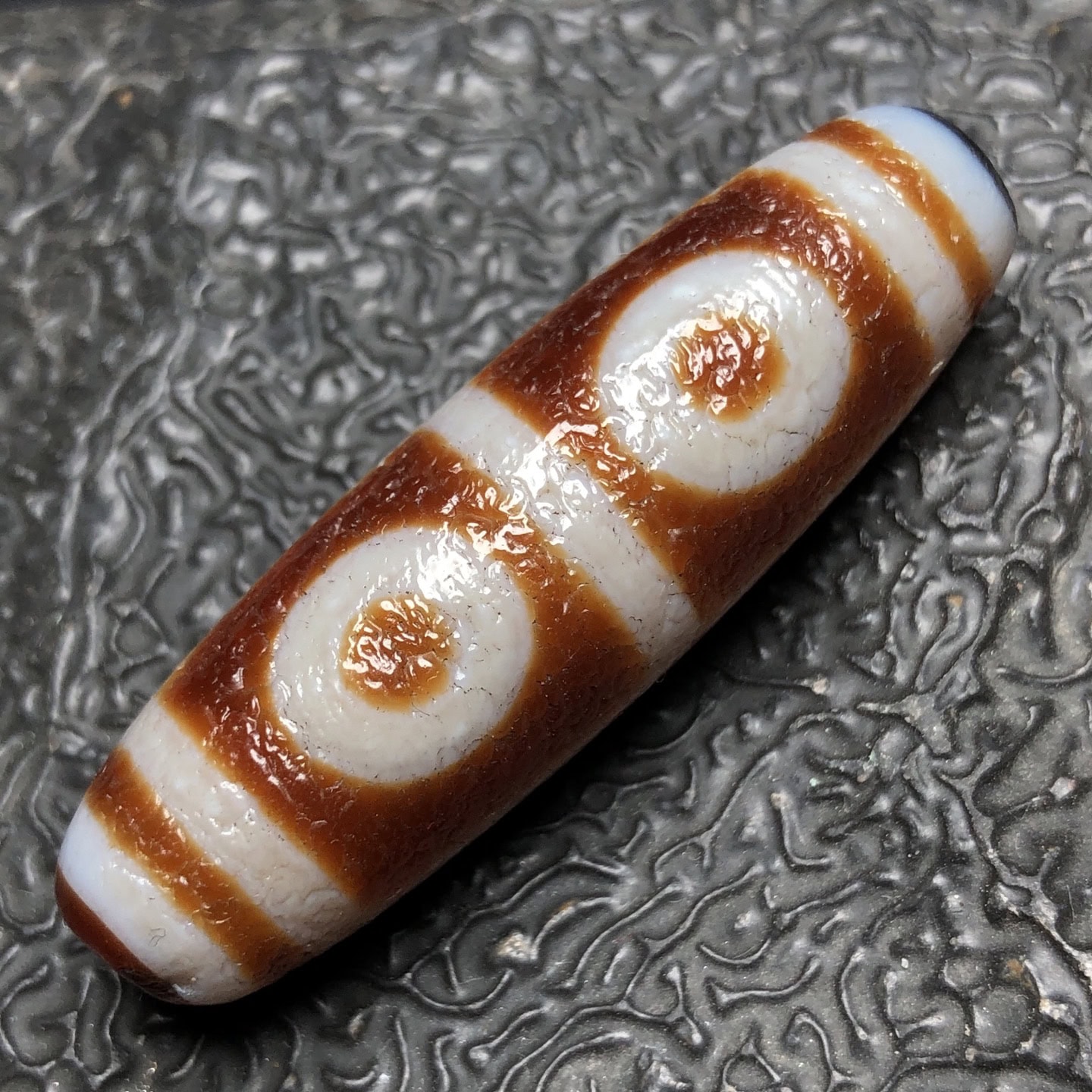 Chinese Natural Agate DZI Beads