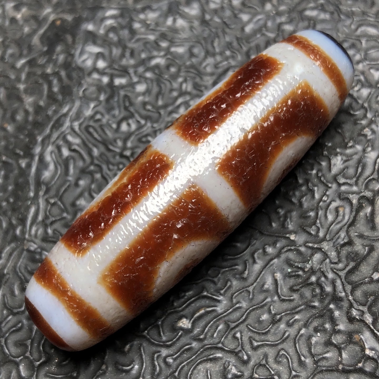 Chinese Natural Agate DZI Beads
