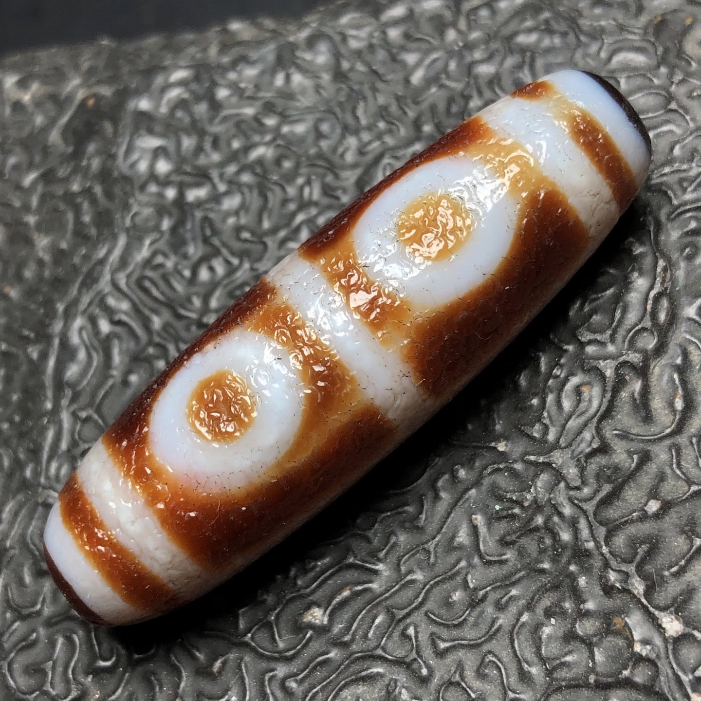Chinese Natural Agate DZI Beads