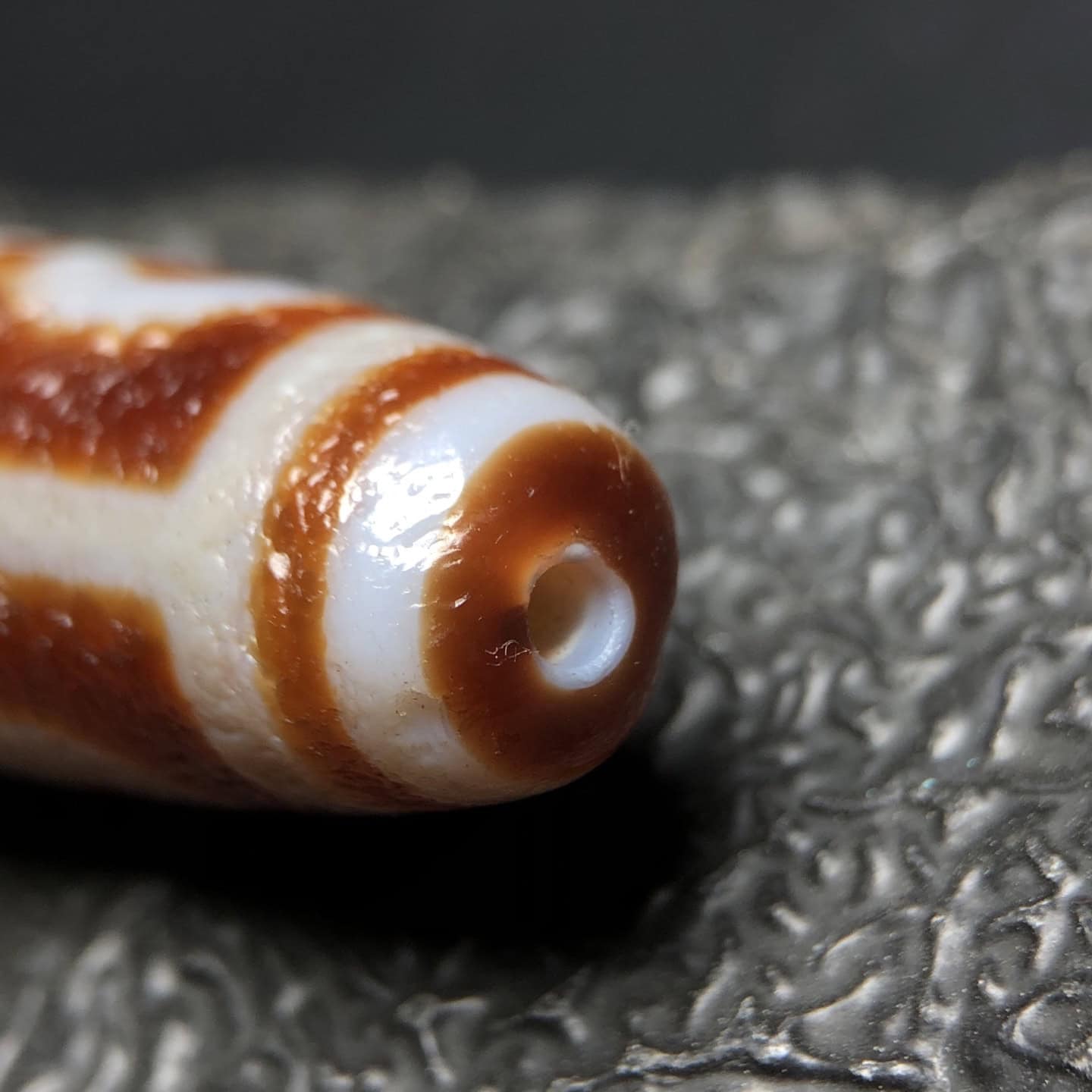 Chinese Natural Agate DZI Beads