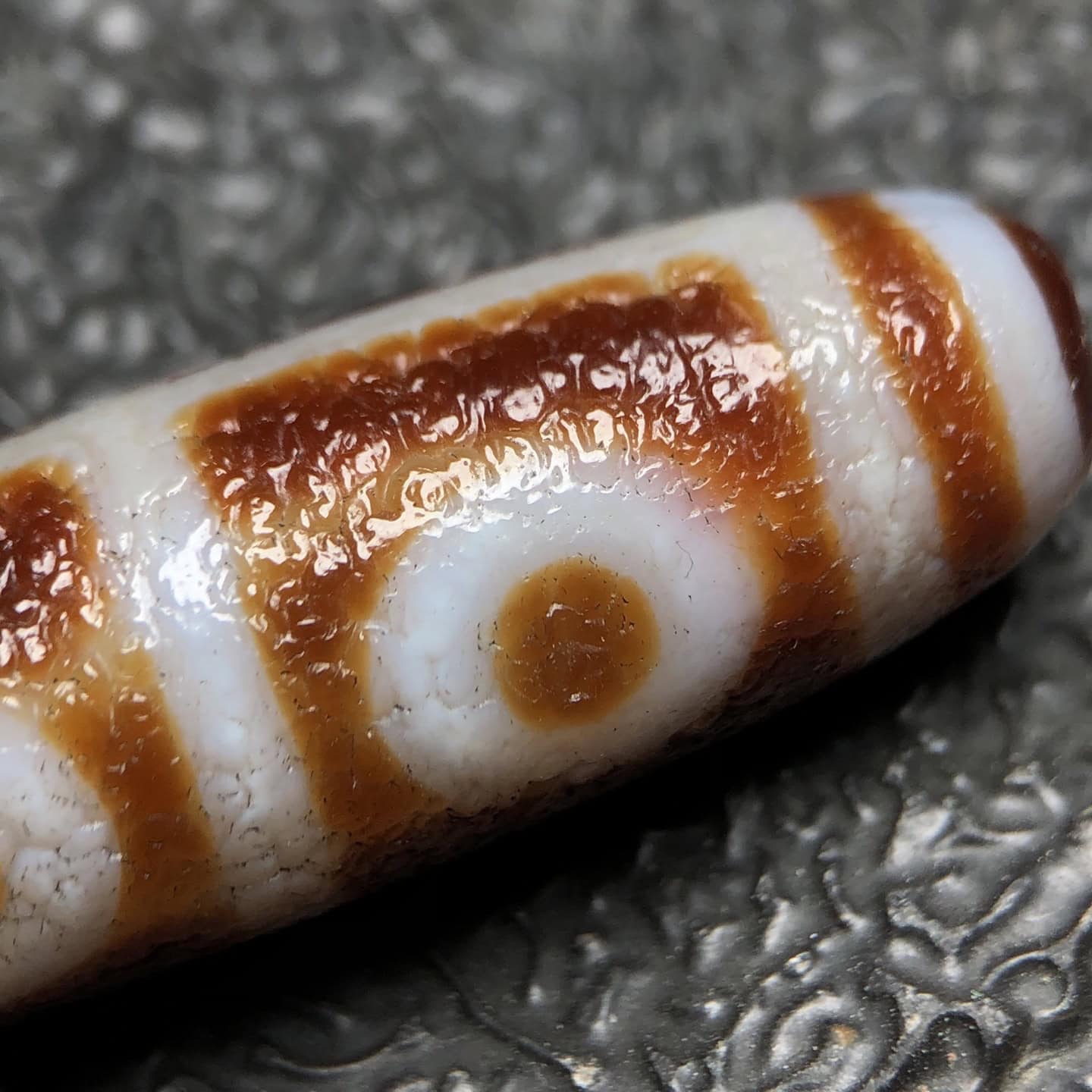 Chinese Natural Agate DZI Beads