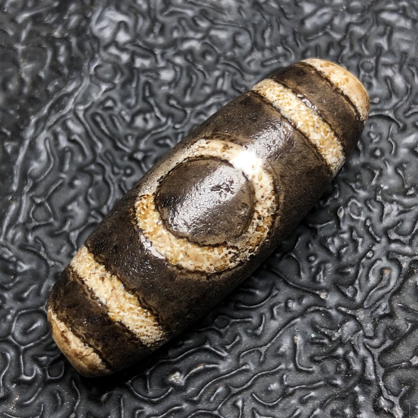 Chinese Natural Agate DZI Beads