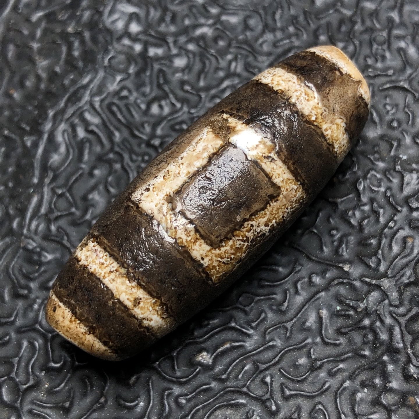 Chinese Natural Agate DZI Beads
