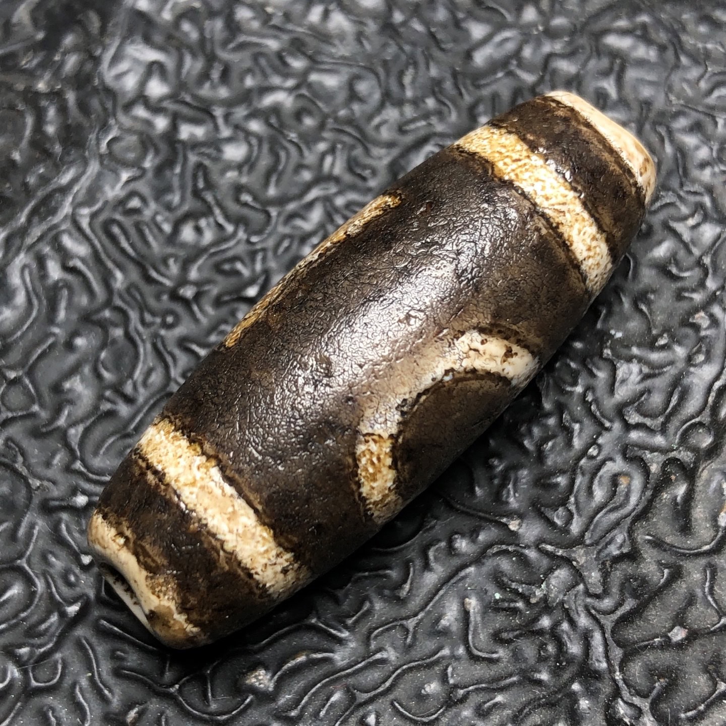Chinese Natural Agate DZI Beads