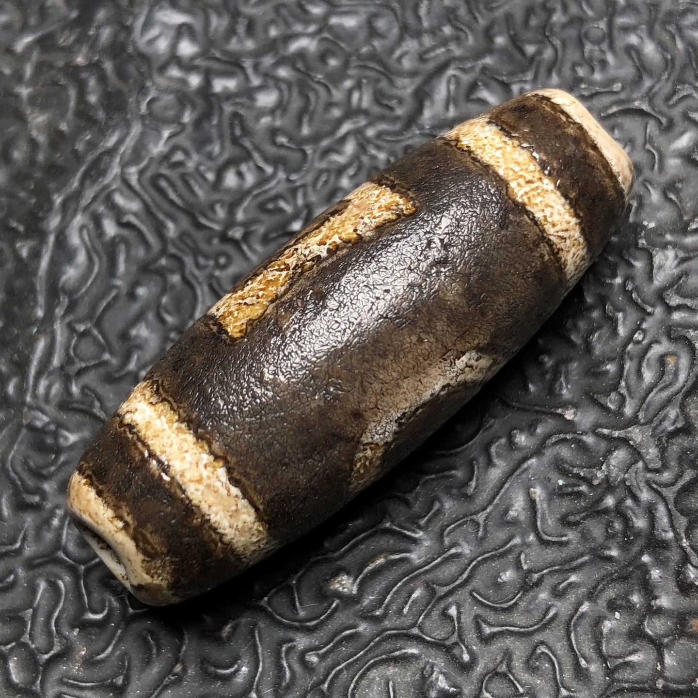 Chinese Natural Agate DZI Beads