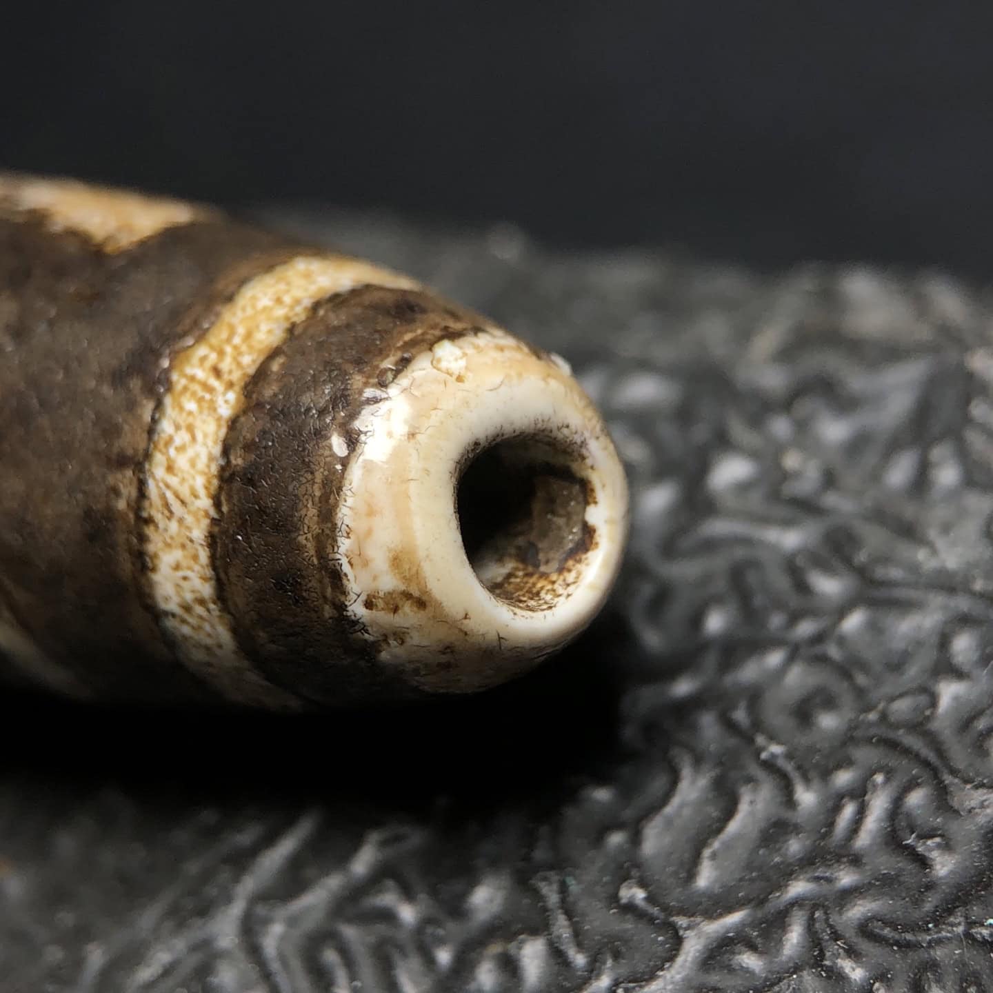 Chinese Natural Agate DZI Beads