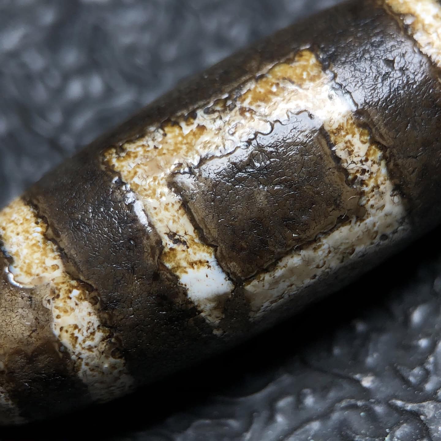 Chinese Natural Agate DZI Beads