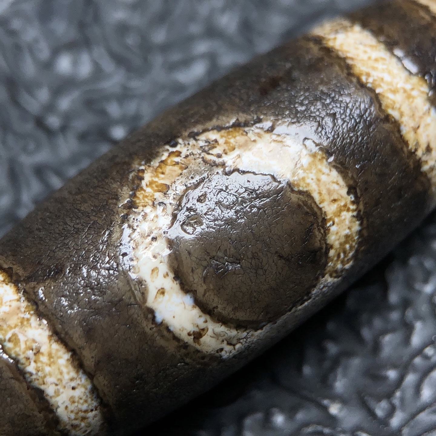 Chinese Natural Agate DZI Beads